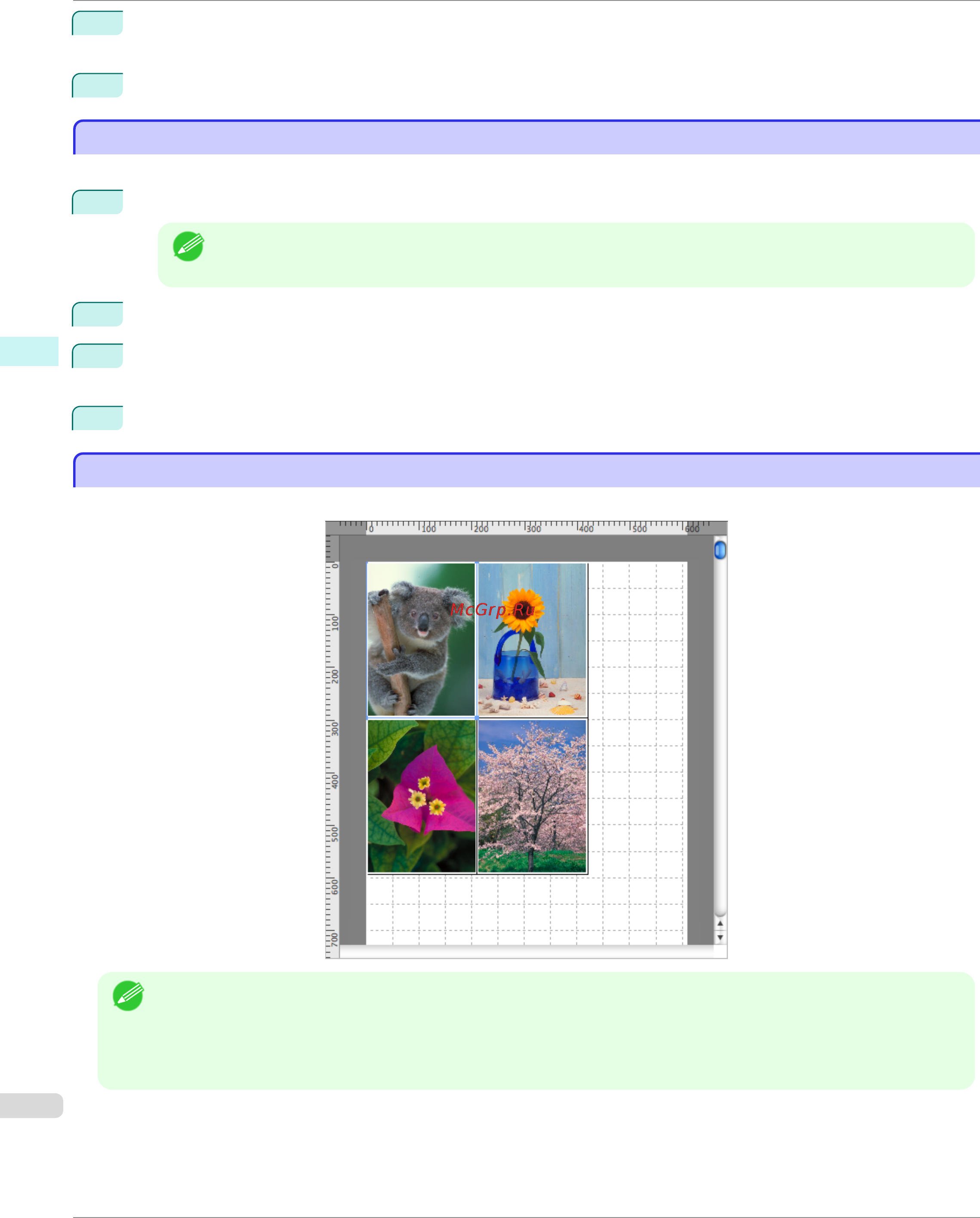 Canon imageprograf ipf780 [336/648] Laying out a document created with multiple application programs on one page