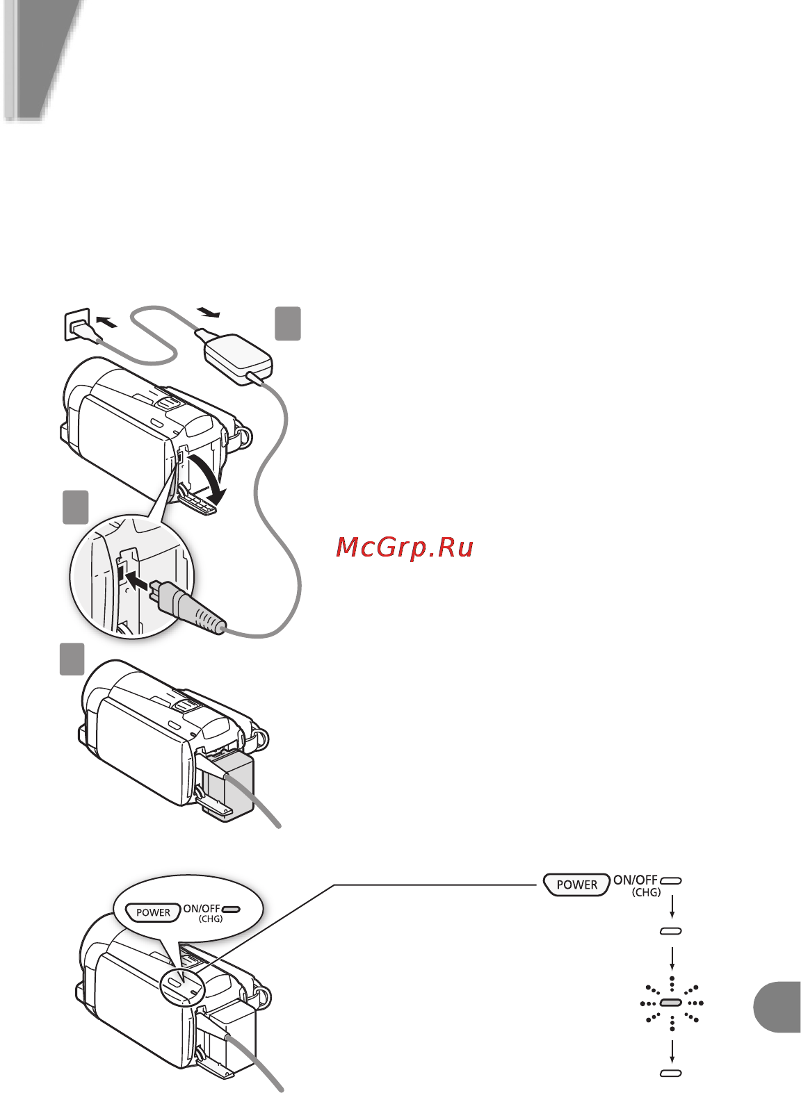 Canon legria hf m56 black [13/41] Зарядка аккумулятора