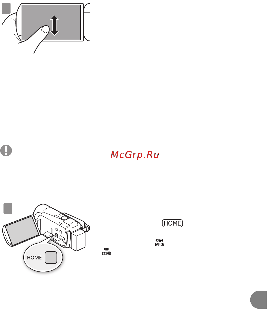 Canon legria hf m56 black [17/41] Задайте режим камеры и стандарт записи