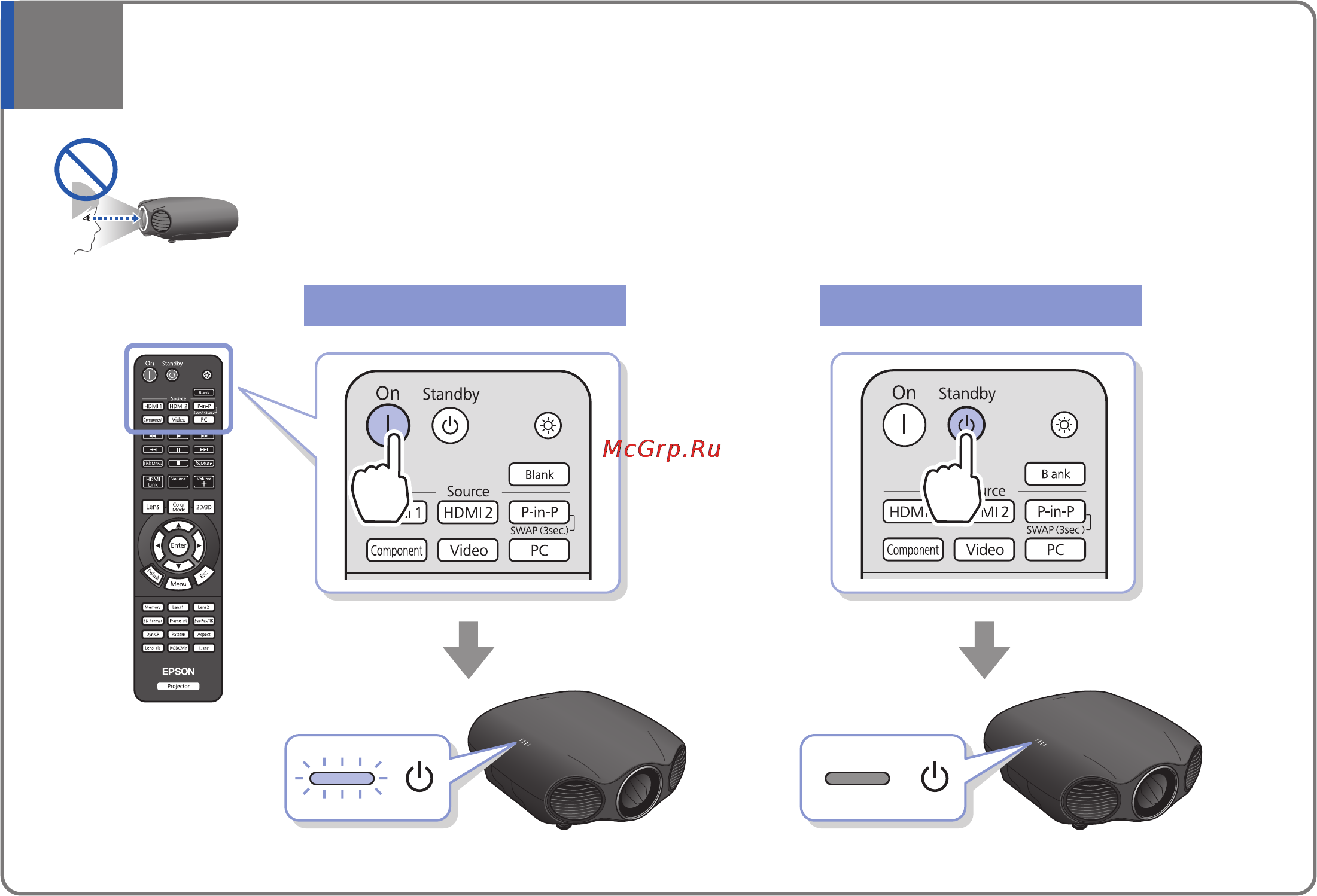 Epson EH-LS10000 Руководство по быстрой установке онлайн [5/8] 151501