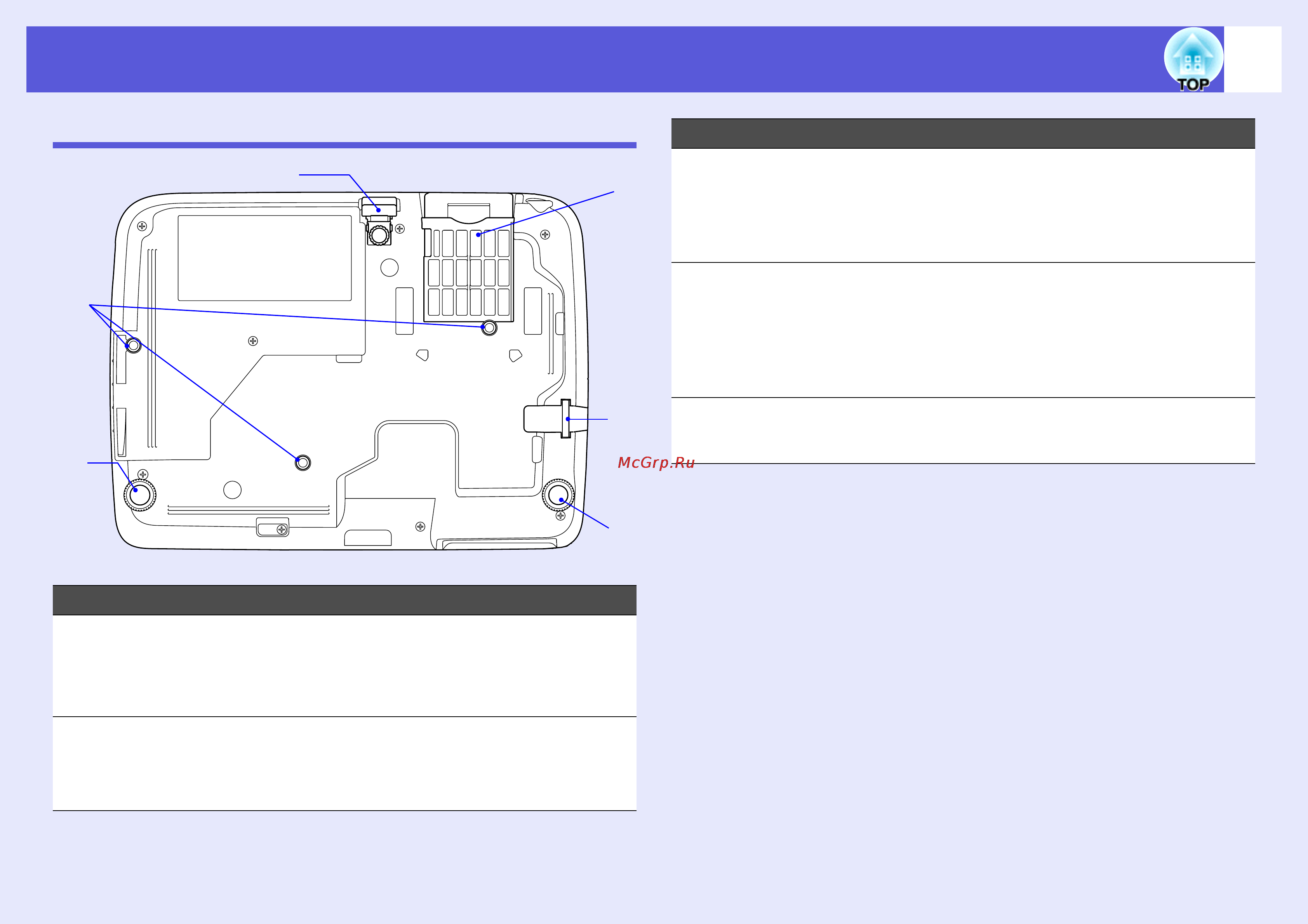 Epson EH-TW420 [16/108] Названия деталей и их назначение 16