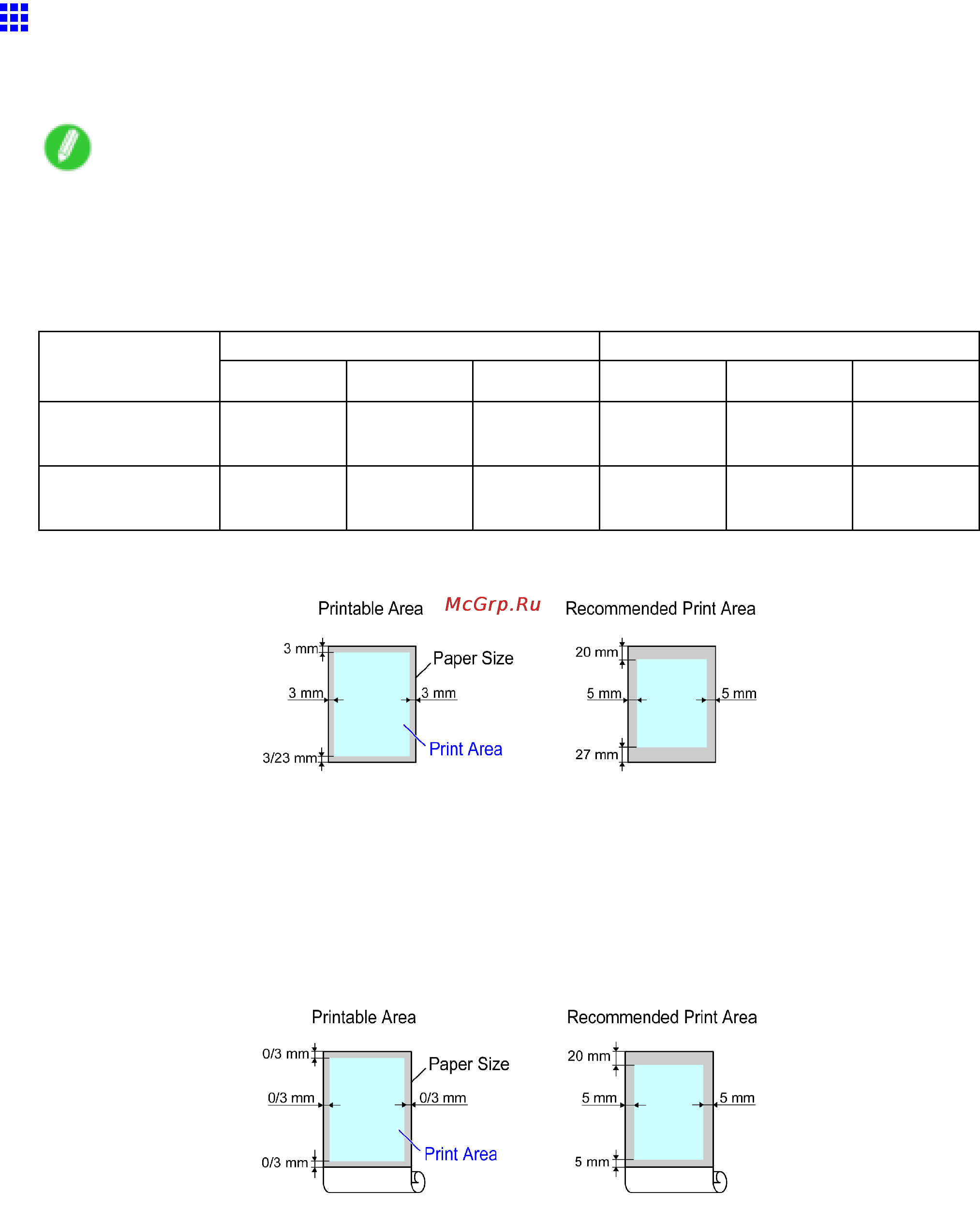 Canon imagePROGRAF iPF810 [119/710] Print area