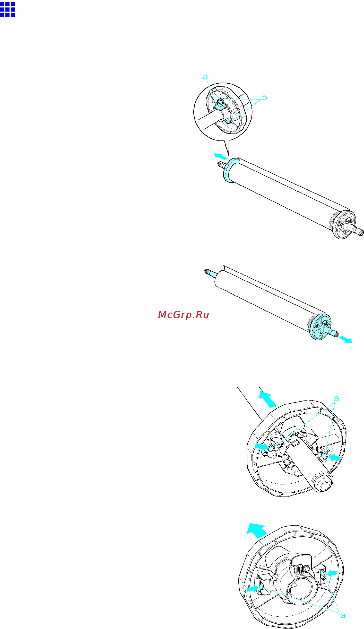 Canon imagePROGRAF iPF810 [159/710] Removing the roll holder from rolls