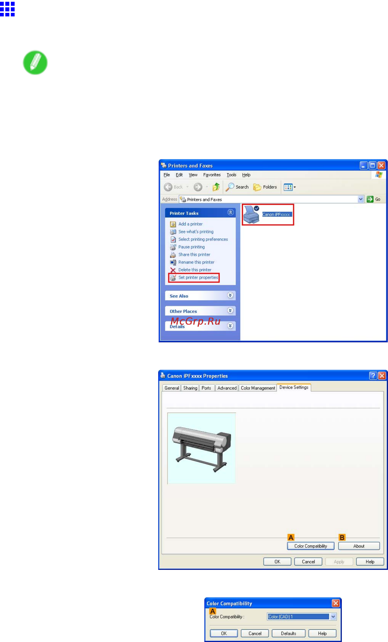 Canon imagePROGRAF iPF810 [213/710] Specifying colors and printing cad drawings windows