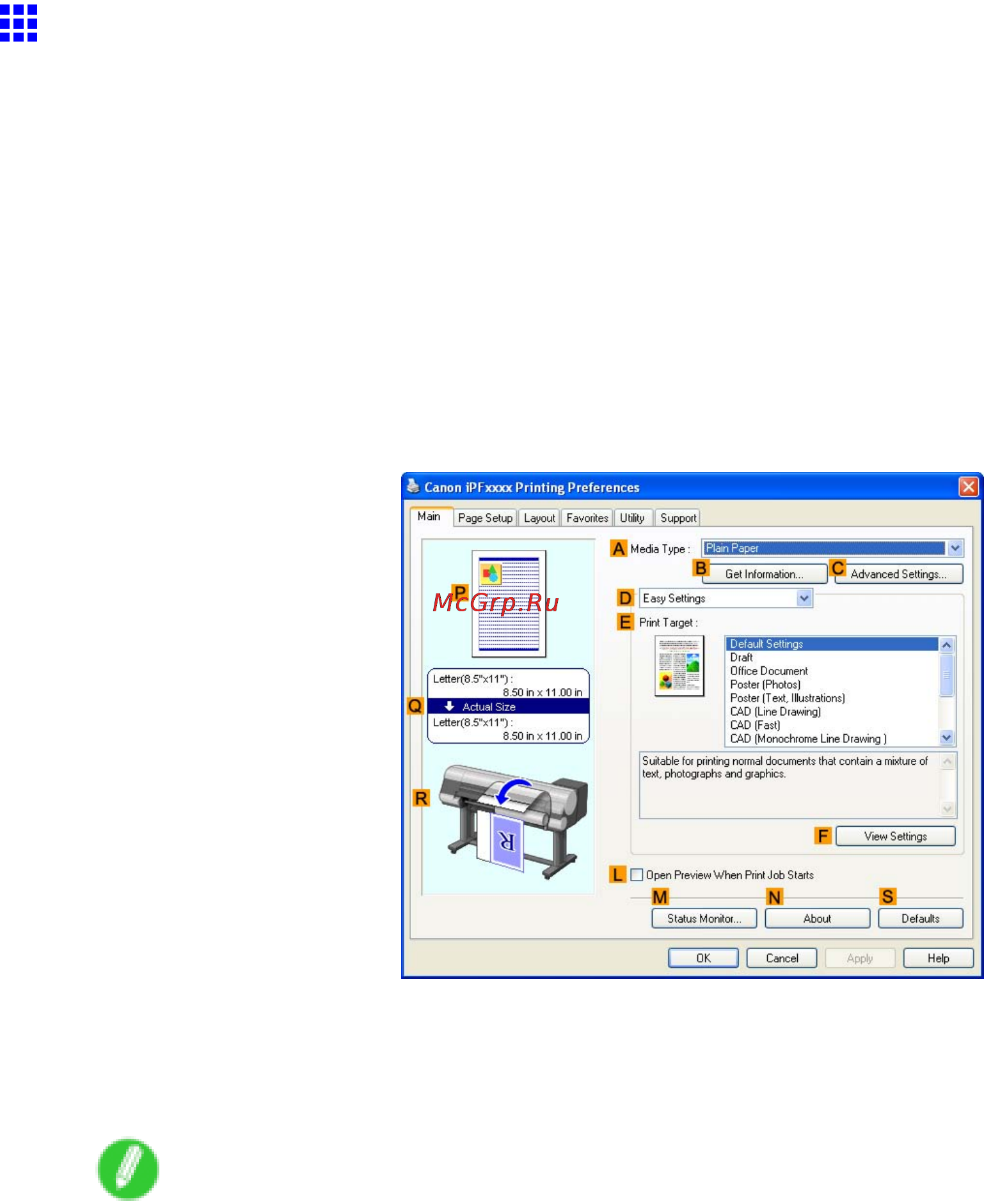 Canon imagePROGRAF iPF810 [217/710] Printing office documents windows