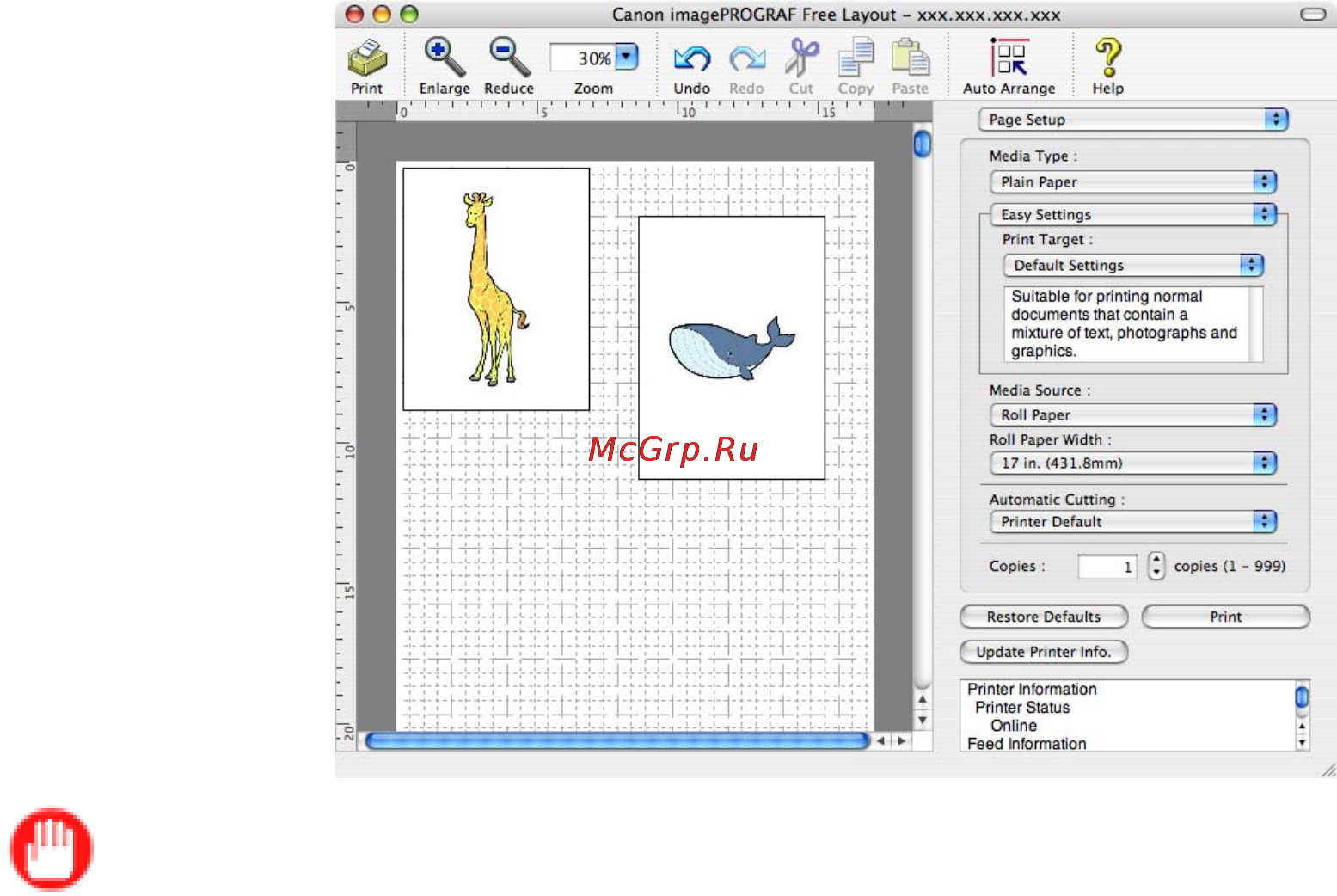 Canon imagePROGRAF iPF810 [329/710] Imageprograf free layout macintosh