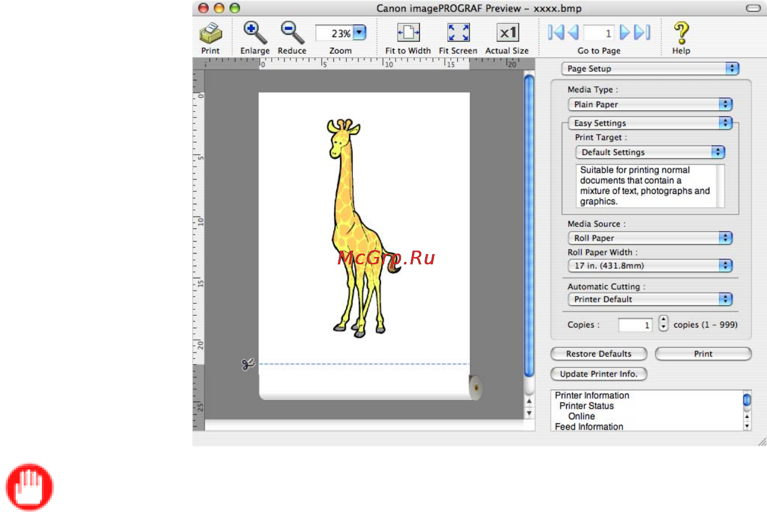 Canon imagePROGRAF iPF810 [372/710] Preview macintosh