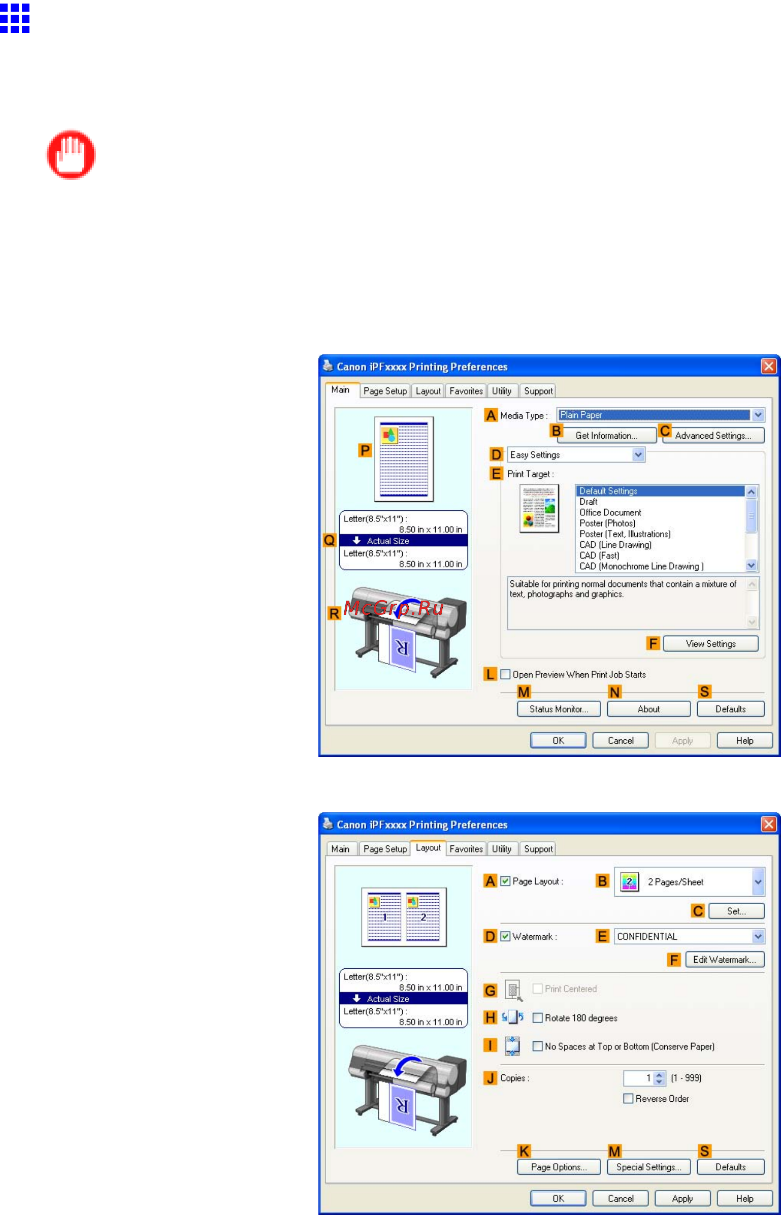 Canon imagePROGRAF iPF810 [437/710] Using posterartist to compose originals windows
