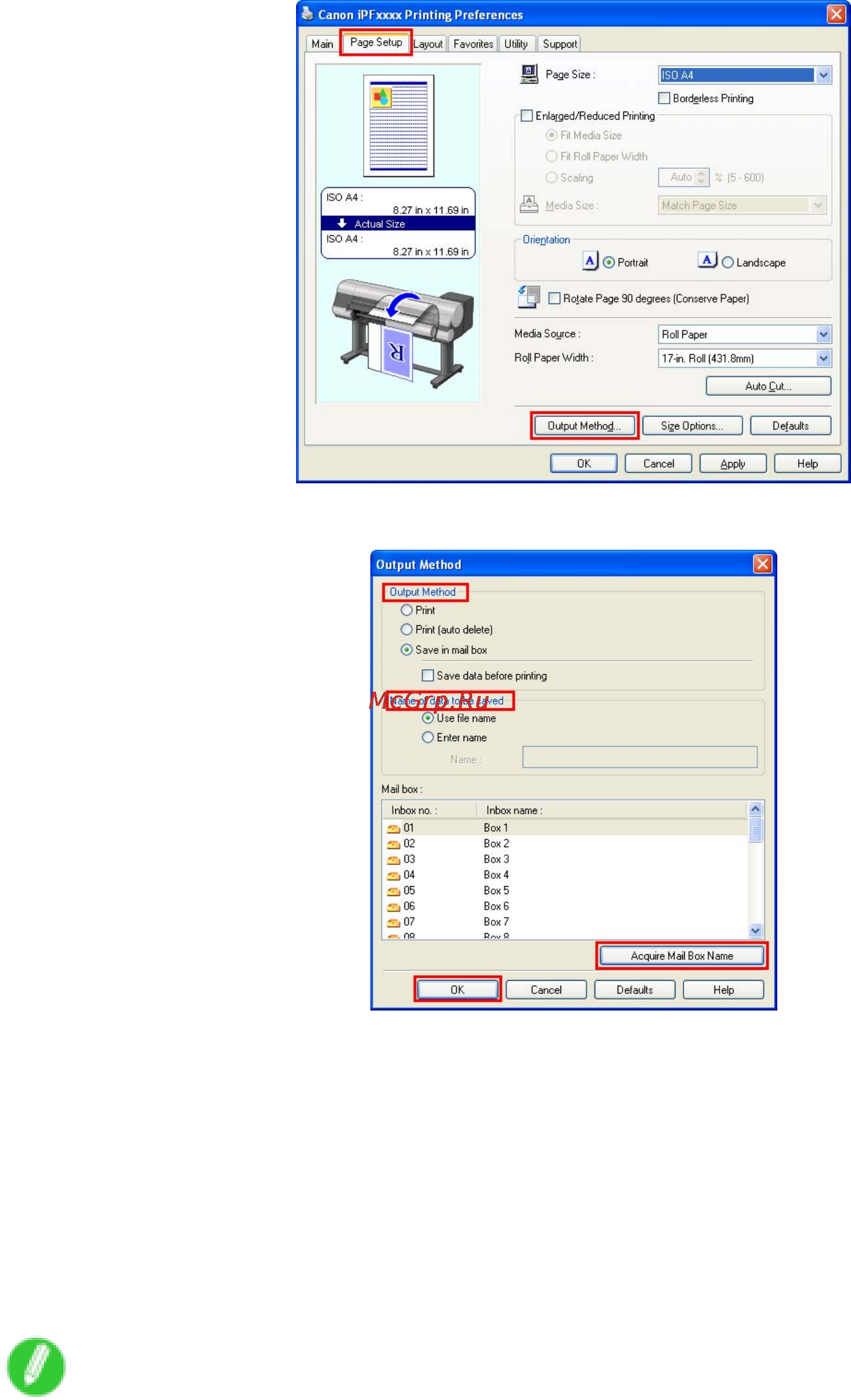 Canon imagePROGRAF iPF810 [510/710] Using the printer driver windows