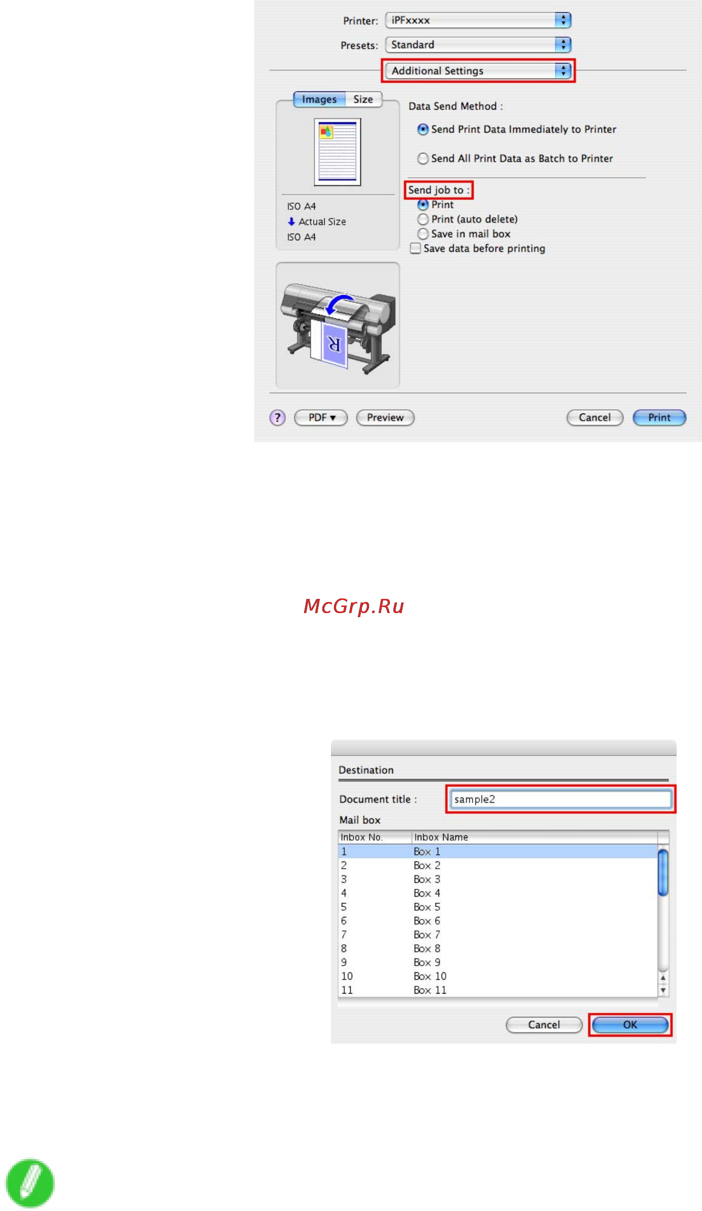 Canon imagePROGRAF iPF810 [512/710] Using the printer driver mac os