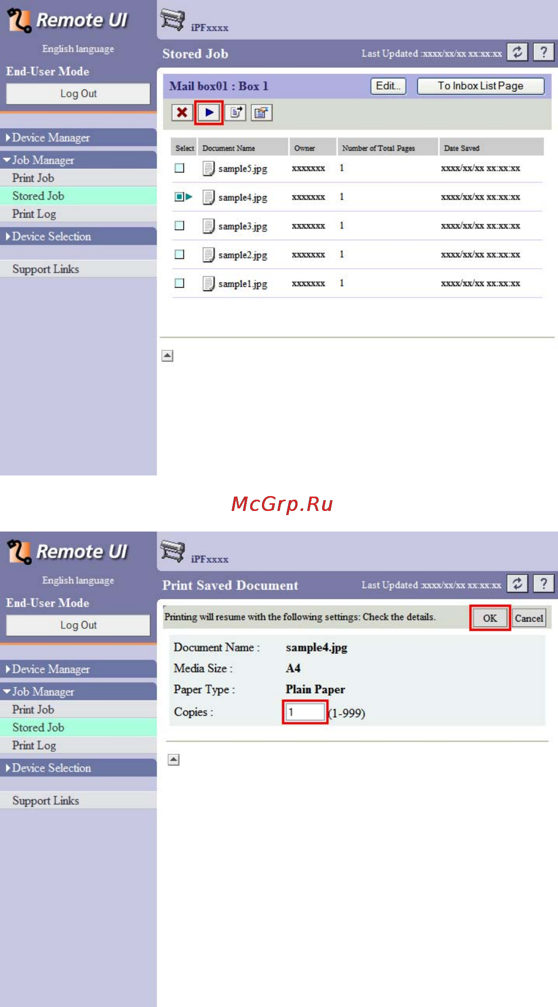Canon imagePROGRAF iPF810 Инструкция по эксплуатации онлайн [535/710] 151565
