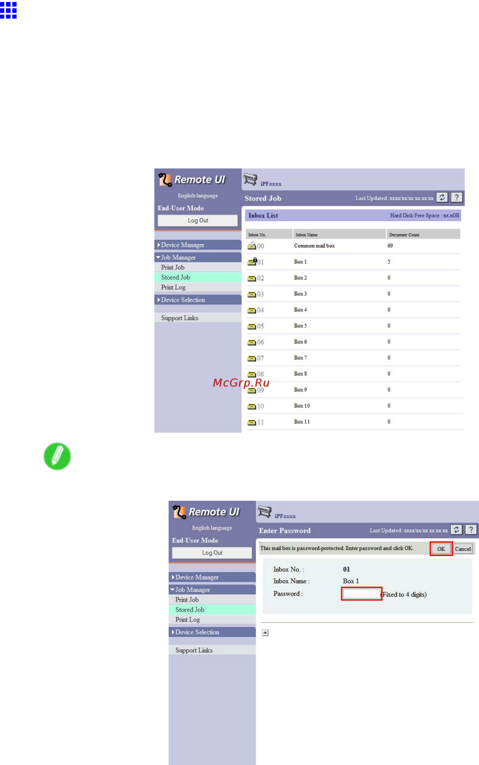 Canon imagePROGRAF iPF810 [546/710] Using remoteui