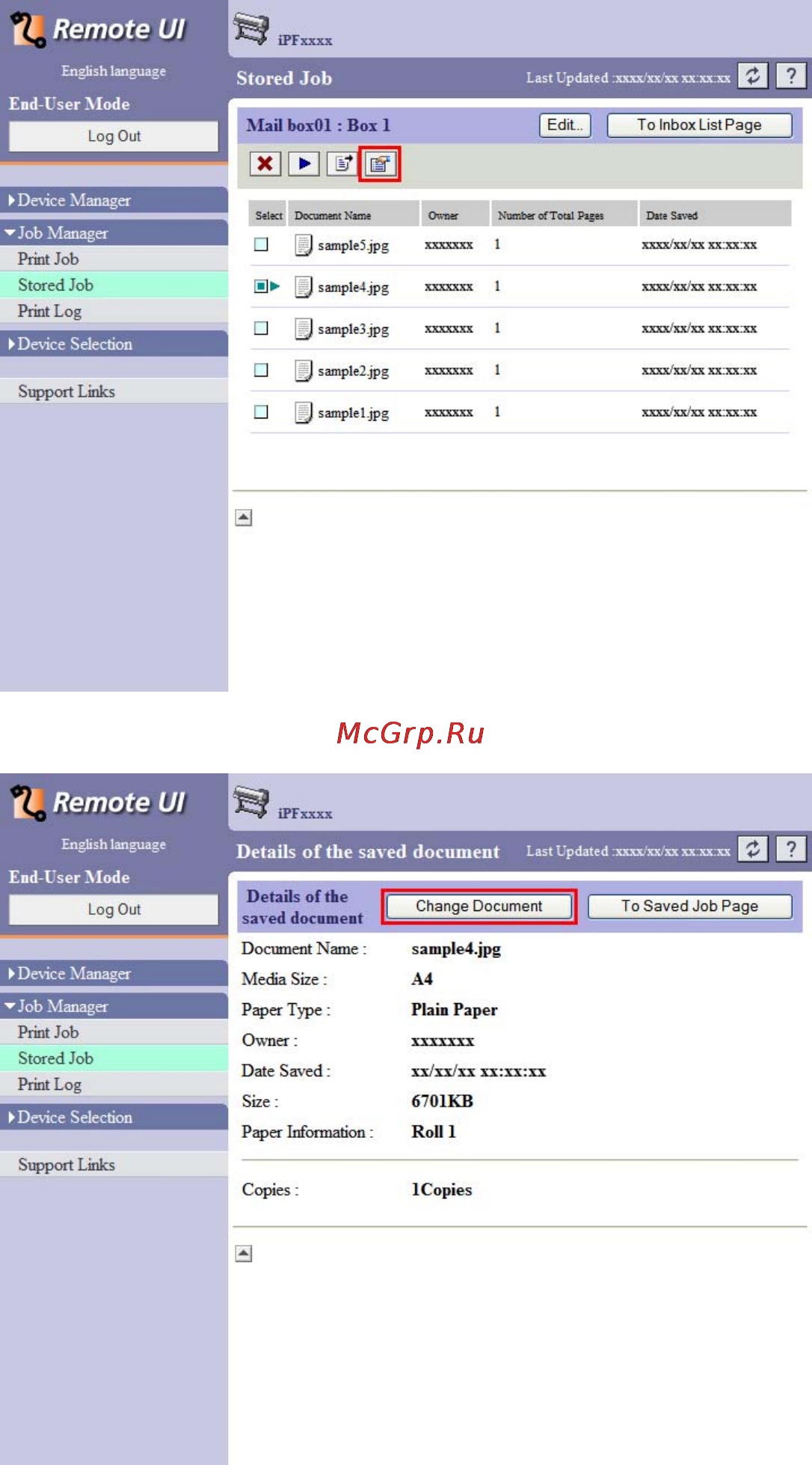 Canon imagePROGRAF iPF810 Инструкция по эксплуатации онлайн [552/710] 151565