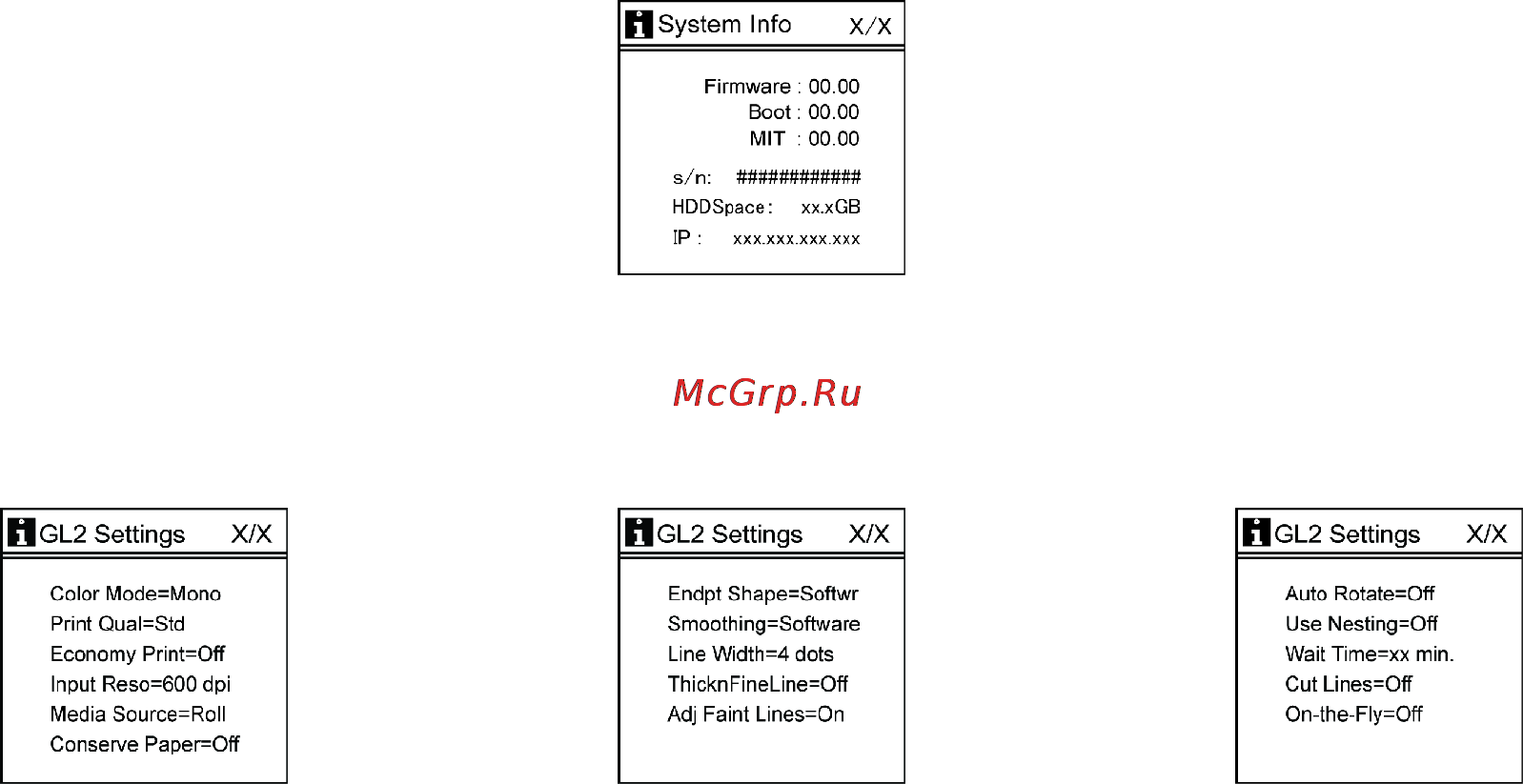 Canon imagePROGRAF iPF810 [86/710] Hp gl 2 setting information