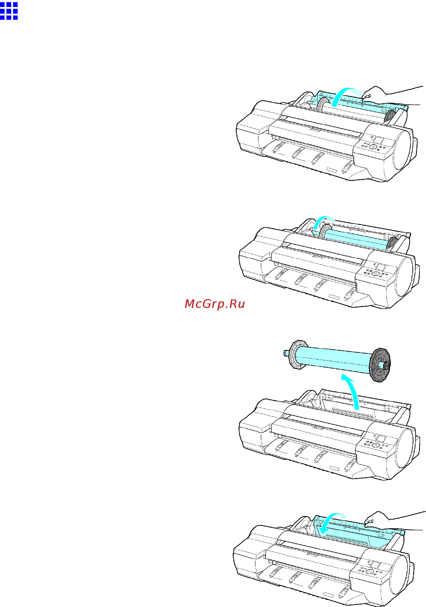 Canon imagePROGRAF iPF6000S [135/730] Removing rolls from the roll feed unit