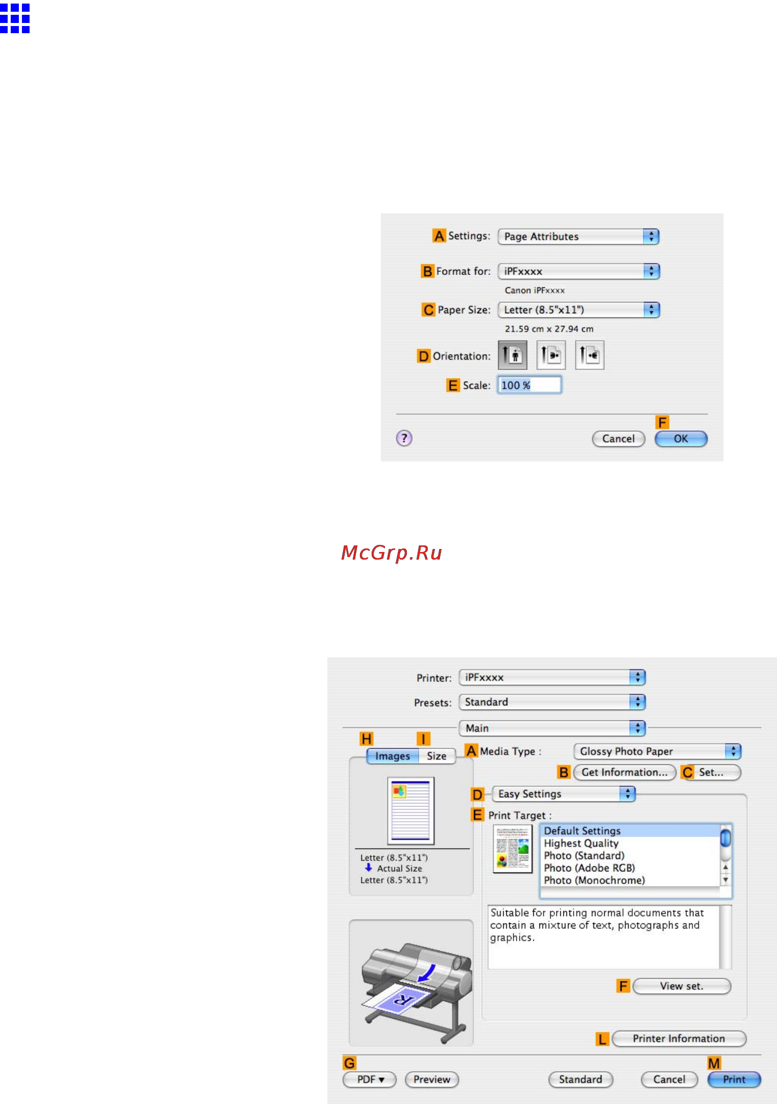 Canon imagePROGRAF iPF6000S [191/730] Fine tuning monochrome settings when printing photos mac os x
