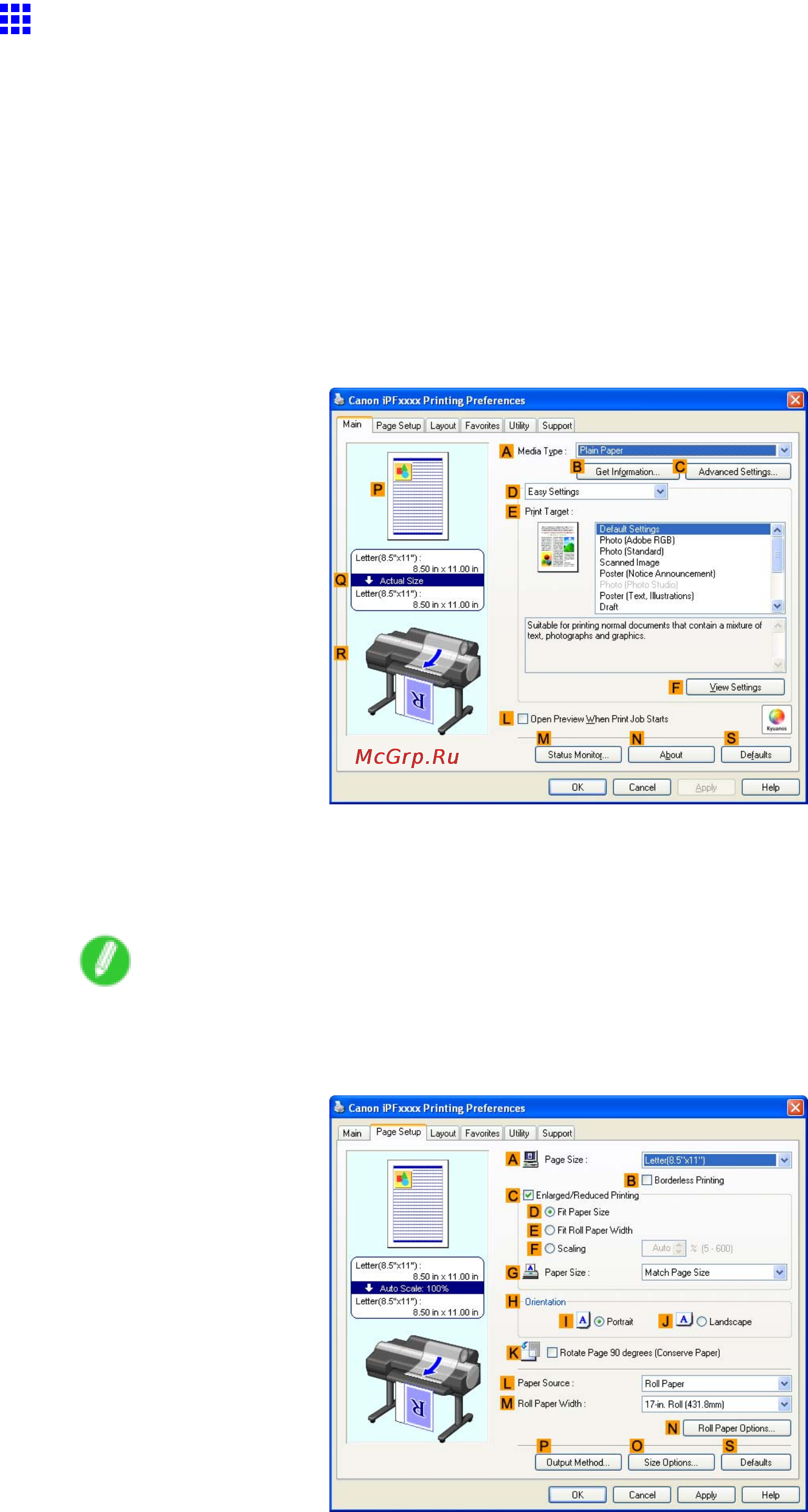 Canon imagePROGRAF iPF6000S [208/730] Printing office documents windows