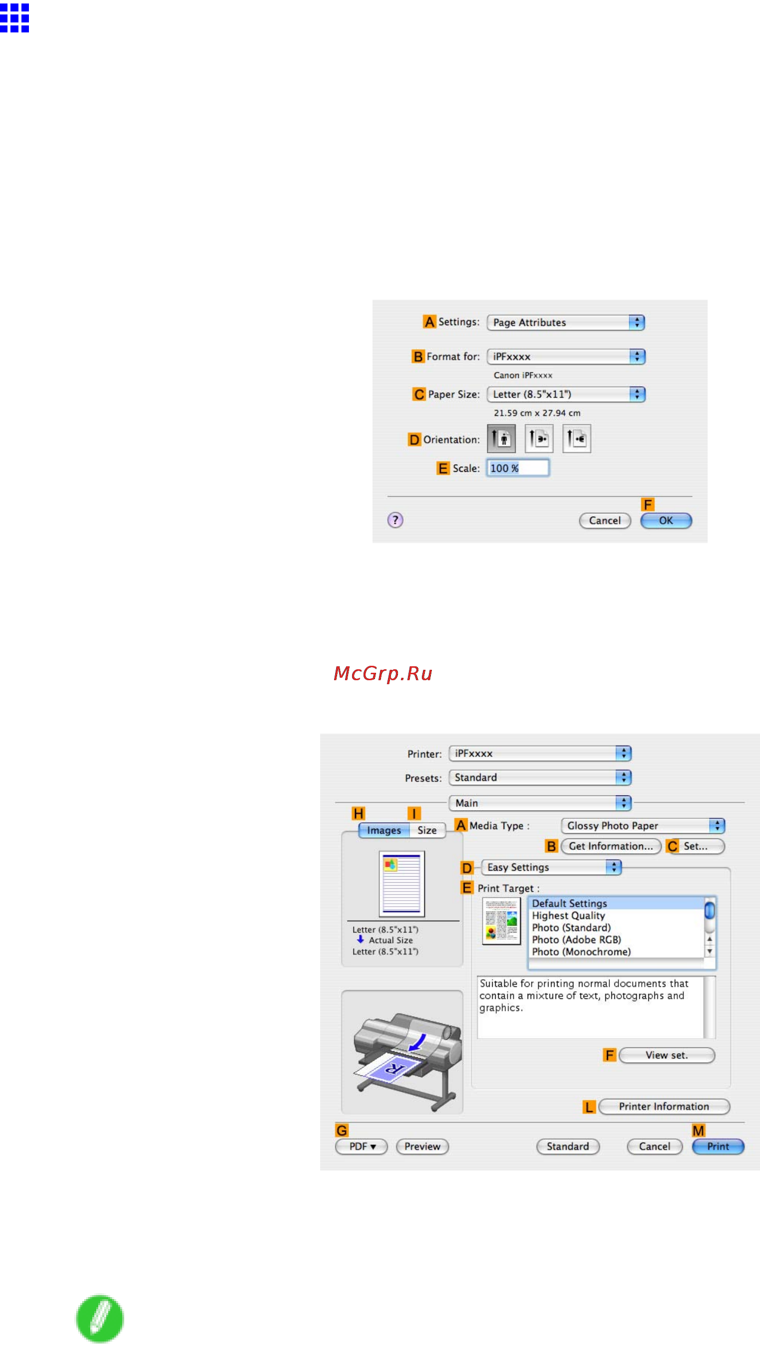 Canon imagePROGRAF iPF6000S [210/730] Printing office documents mac os x