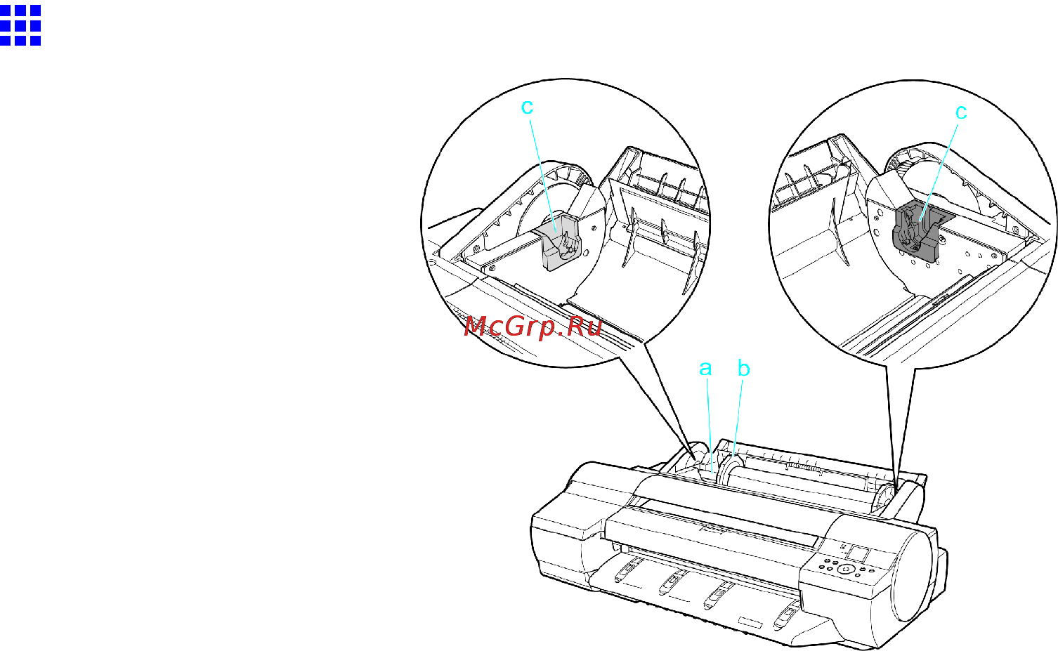 Canon imagePROGRAF iPF6000S [32/730] Roll feed unit cover inside
