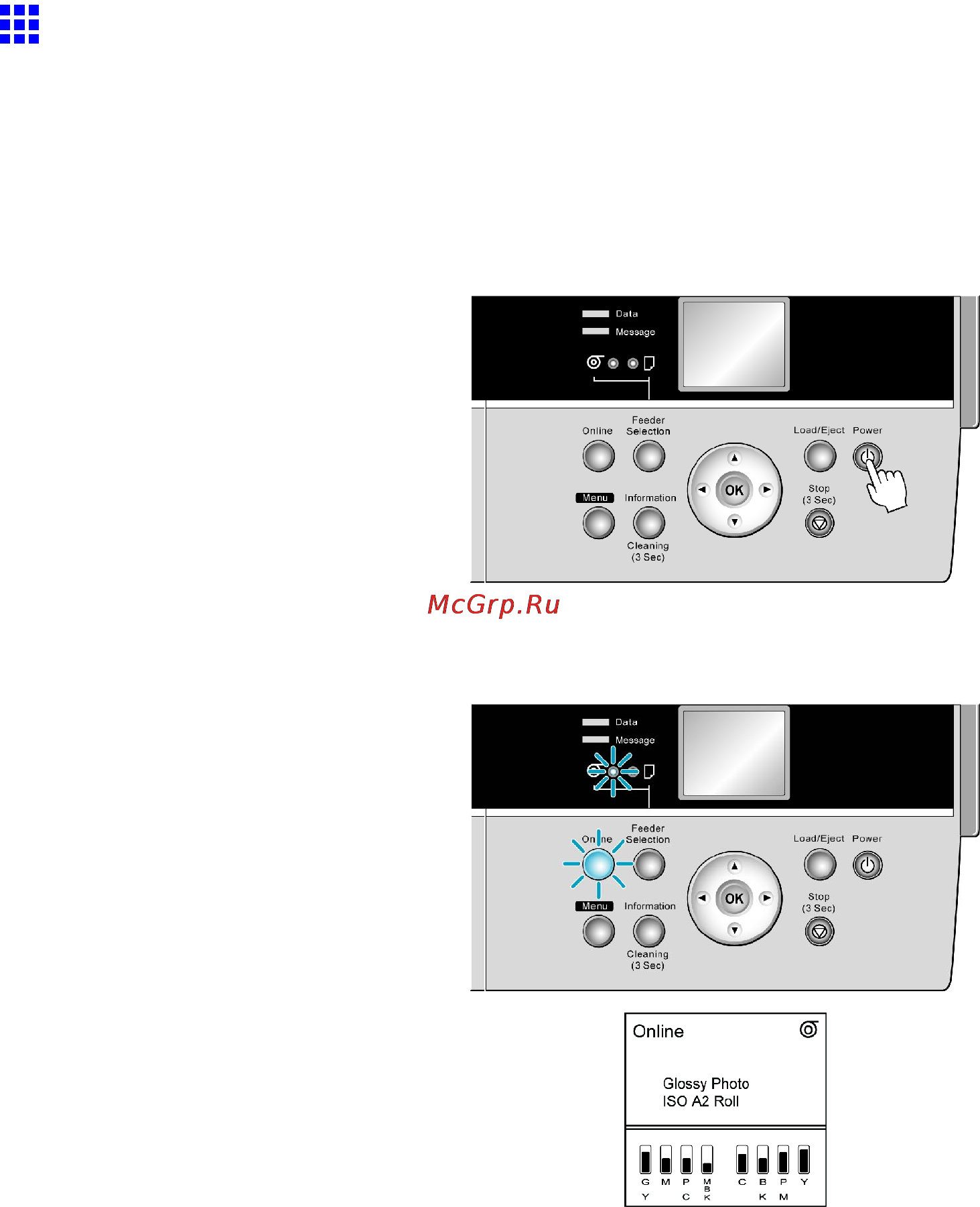 Canon imagePROGRAF iPF6000S [42/730] Turning the printer on and off
