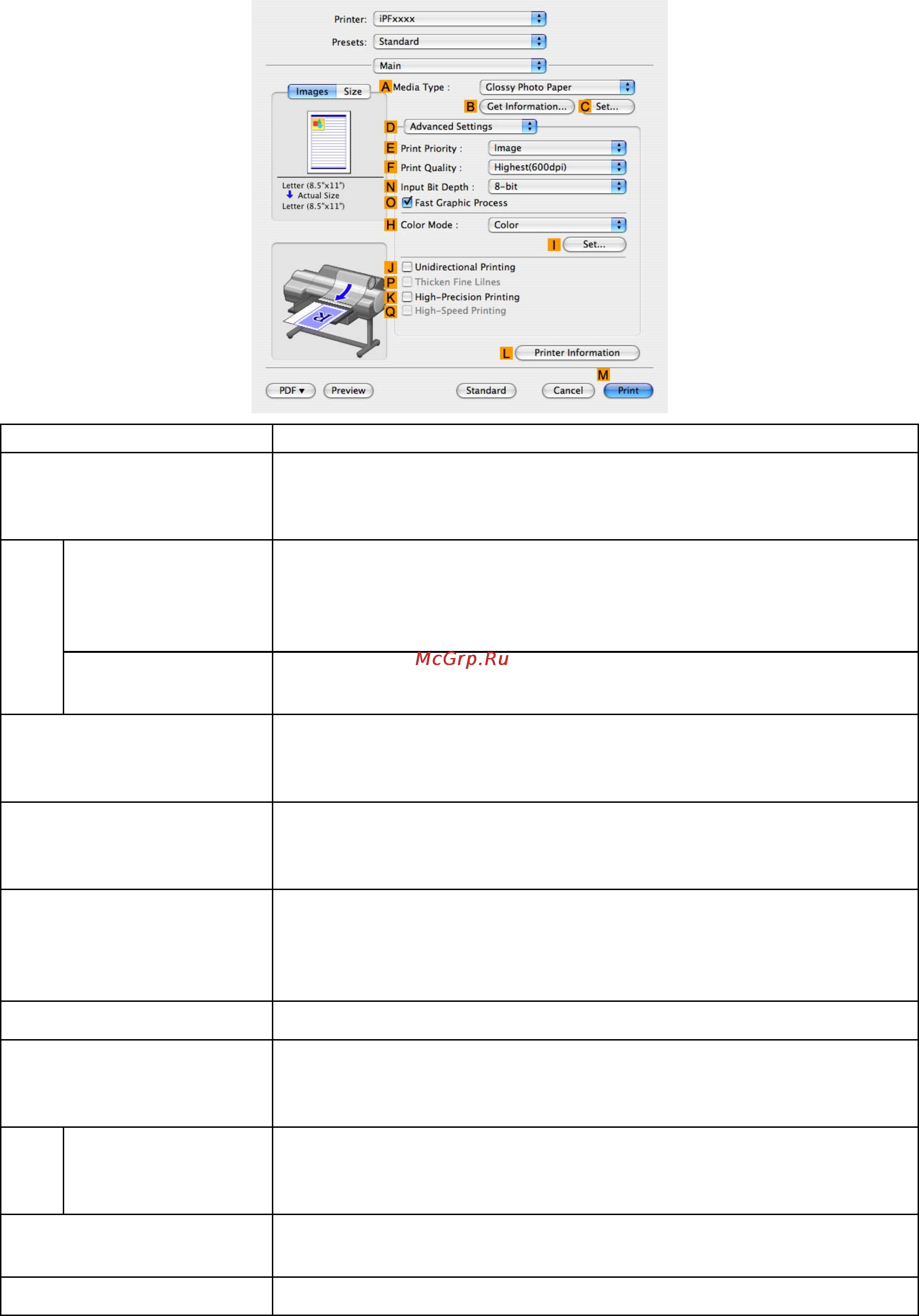 Canon imagePROGRAF iPF6000S [456/730] Con guration using advanced settings