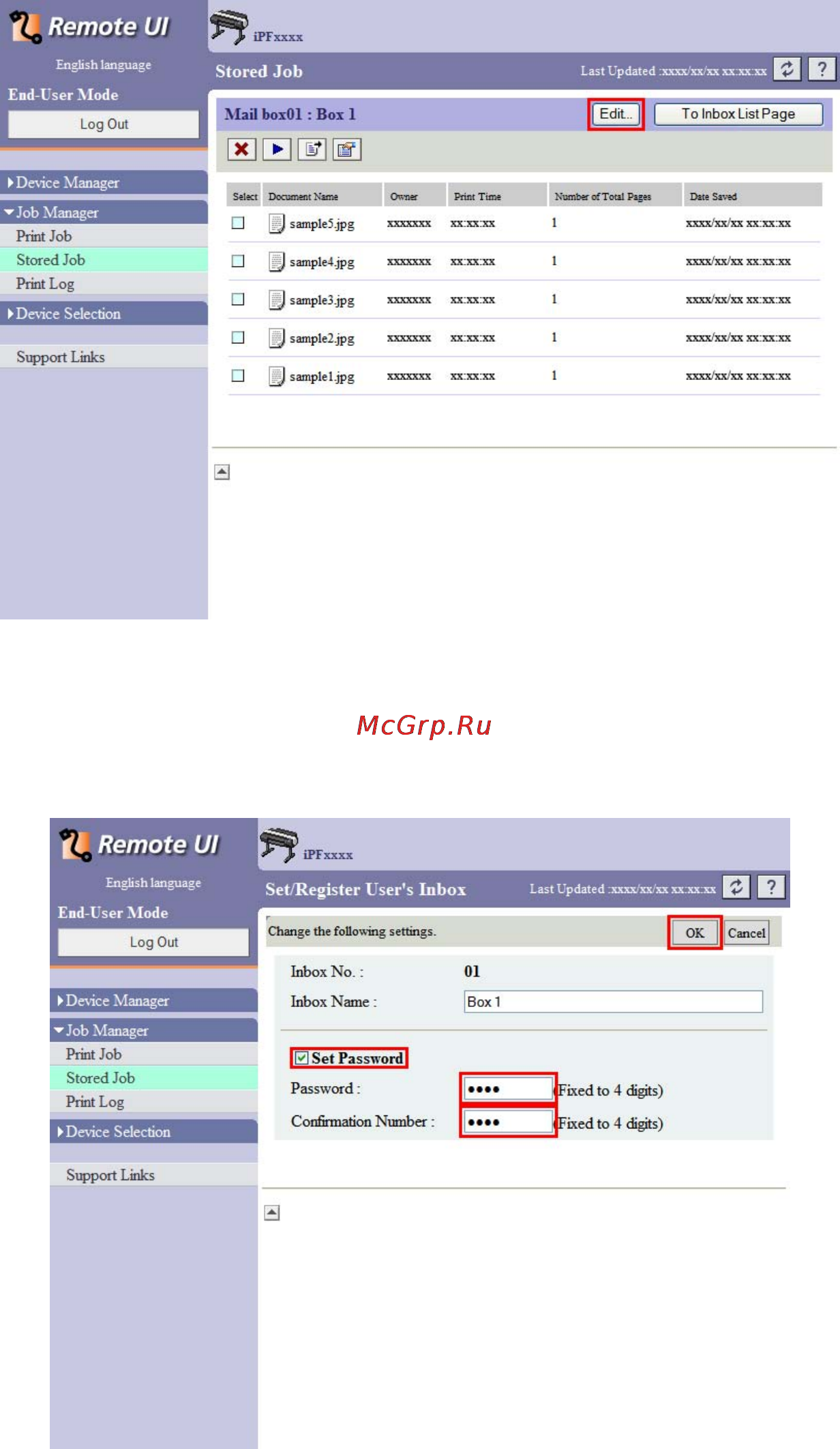 Canon imagePROGRAF iPF6000S [534/730] Using remoteui