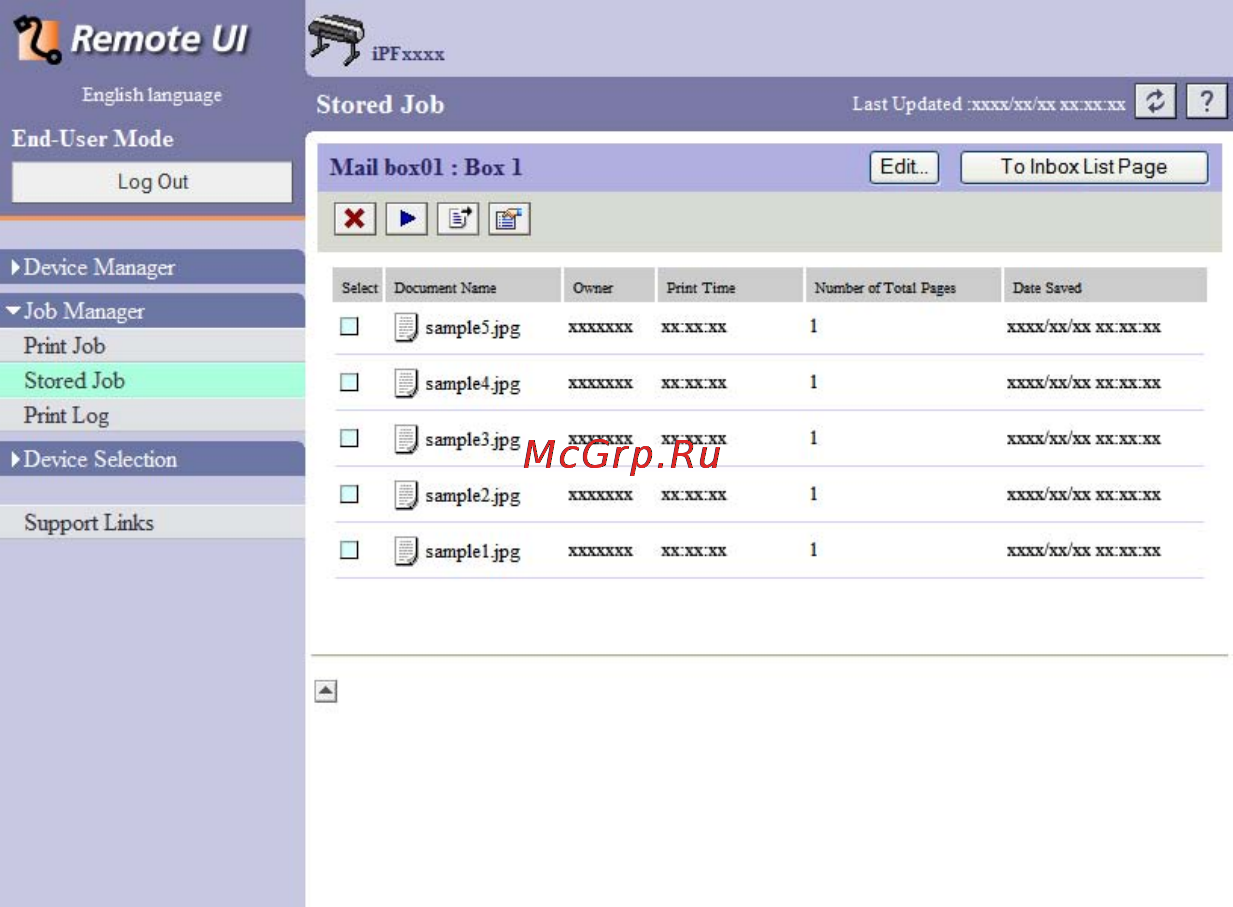 Canon imagePROGRAF iPF6000S [545/730] Hard disk