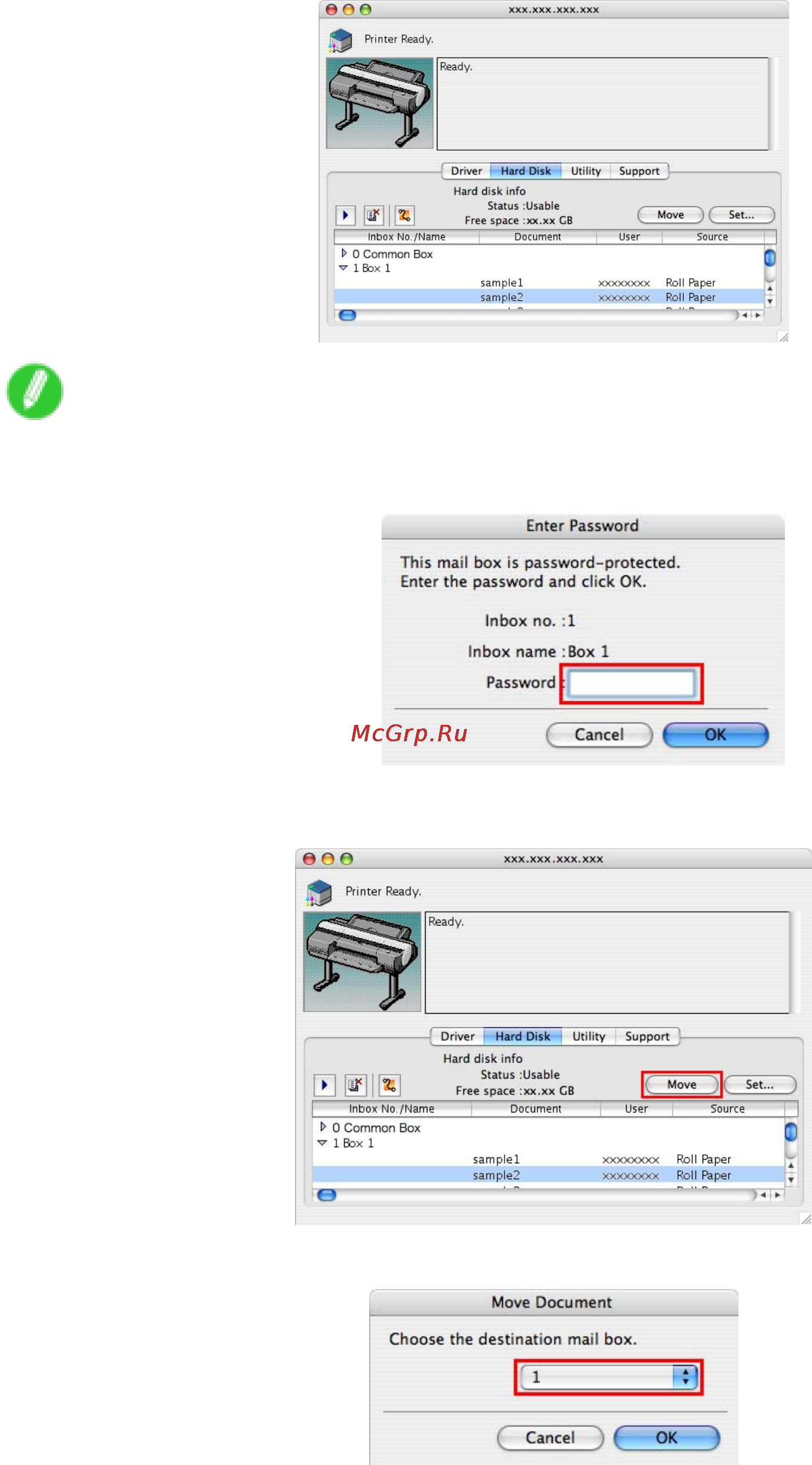 Canon imagePROGRAF iPF6000S [562/730] Using imageprograf printmonitor mac os