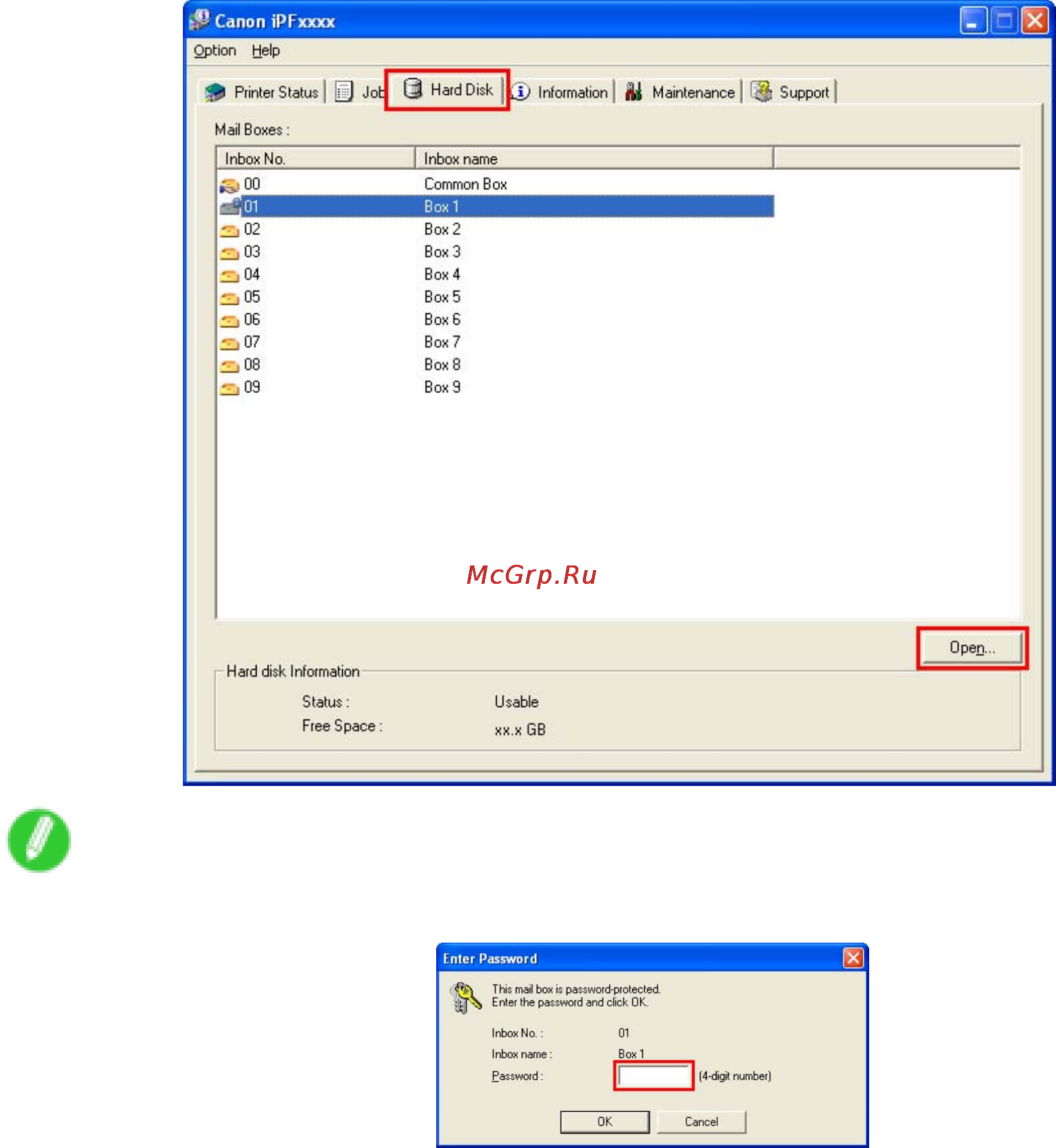 Canon imagePROGRAF iPF6000S [565/730] Using imageprograf status monitor windows