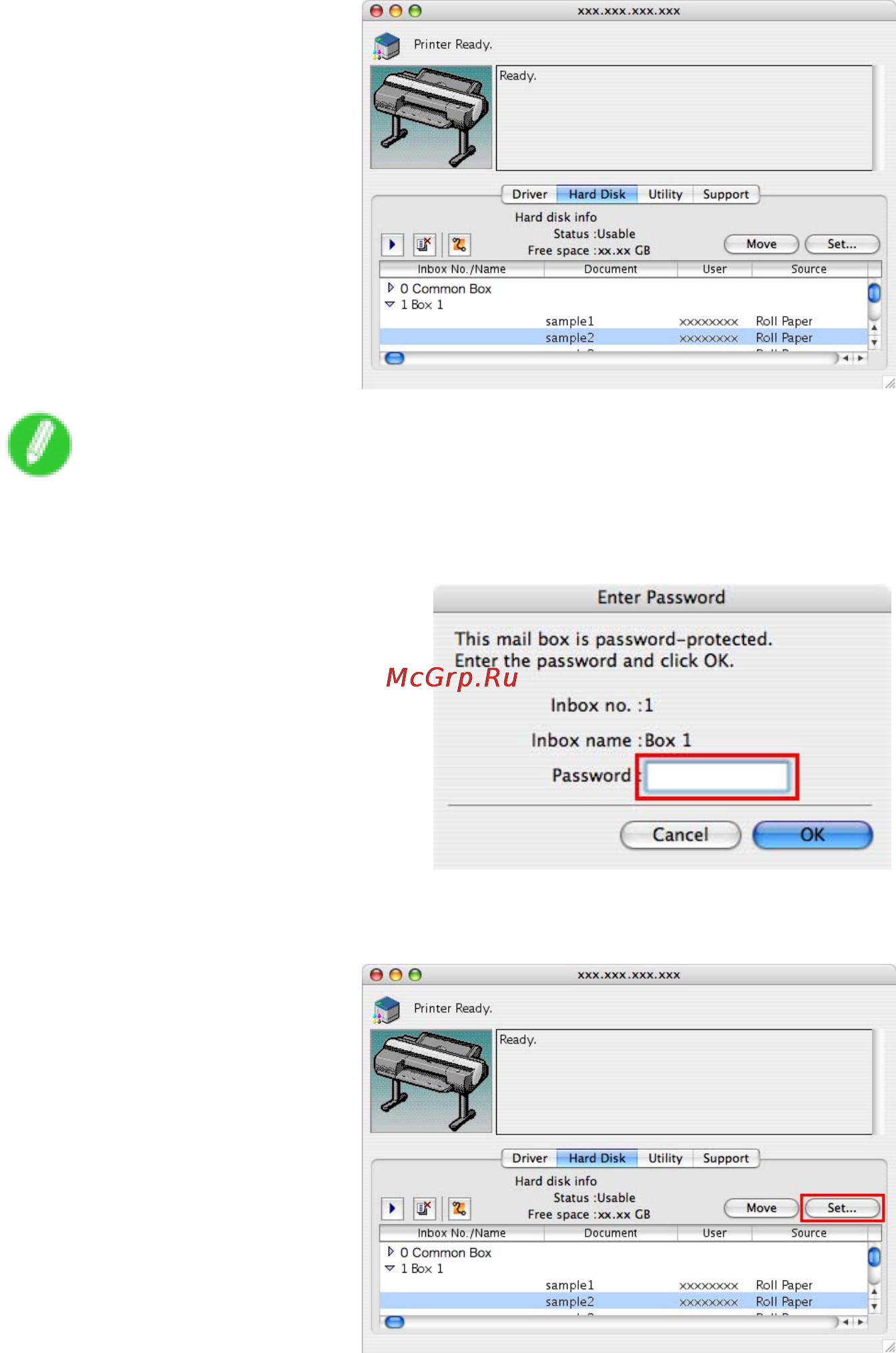 Canon imagePROGRAF iPF6000S [573/730] Using imageprograf printmonitor mac os