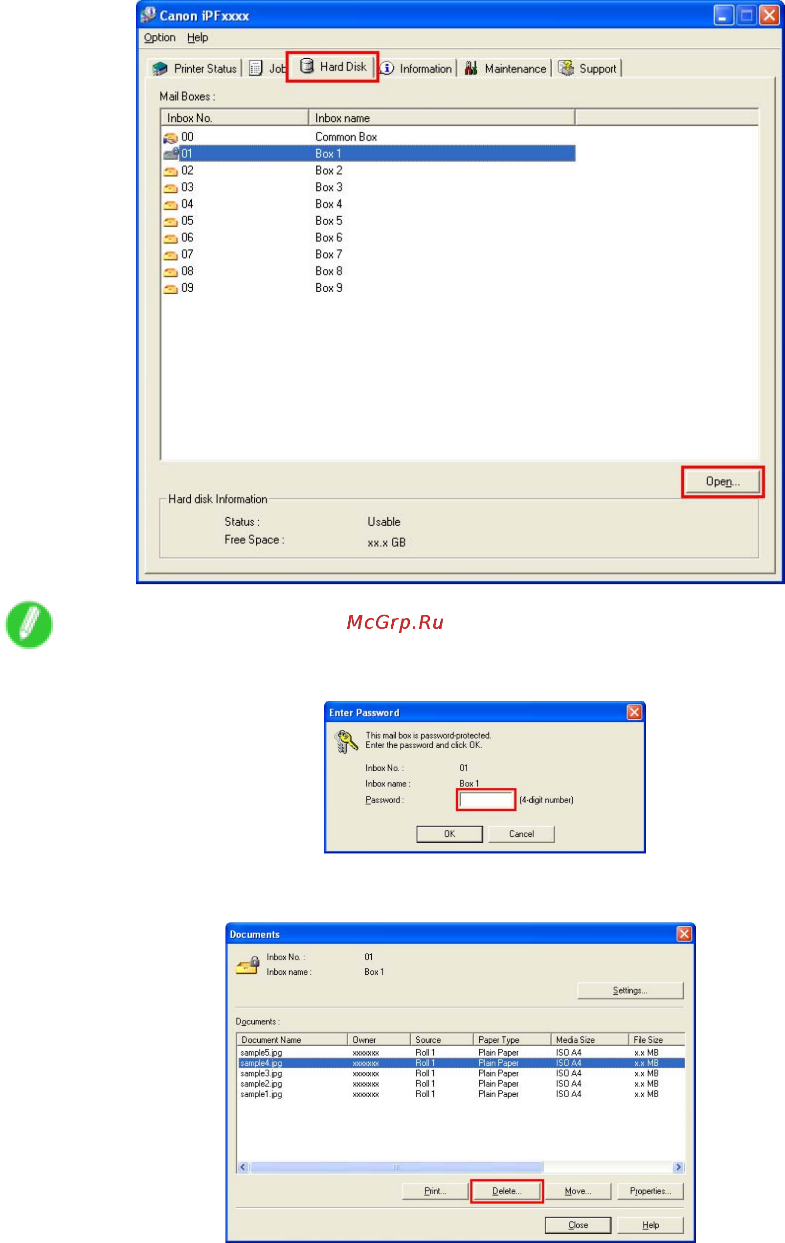 Canon imagePROGRAF iPF6000S [578/730] Using imageprograf status monitor windows