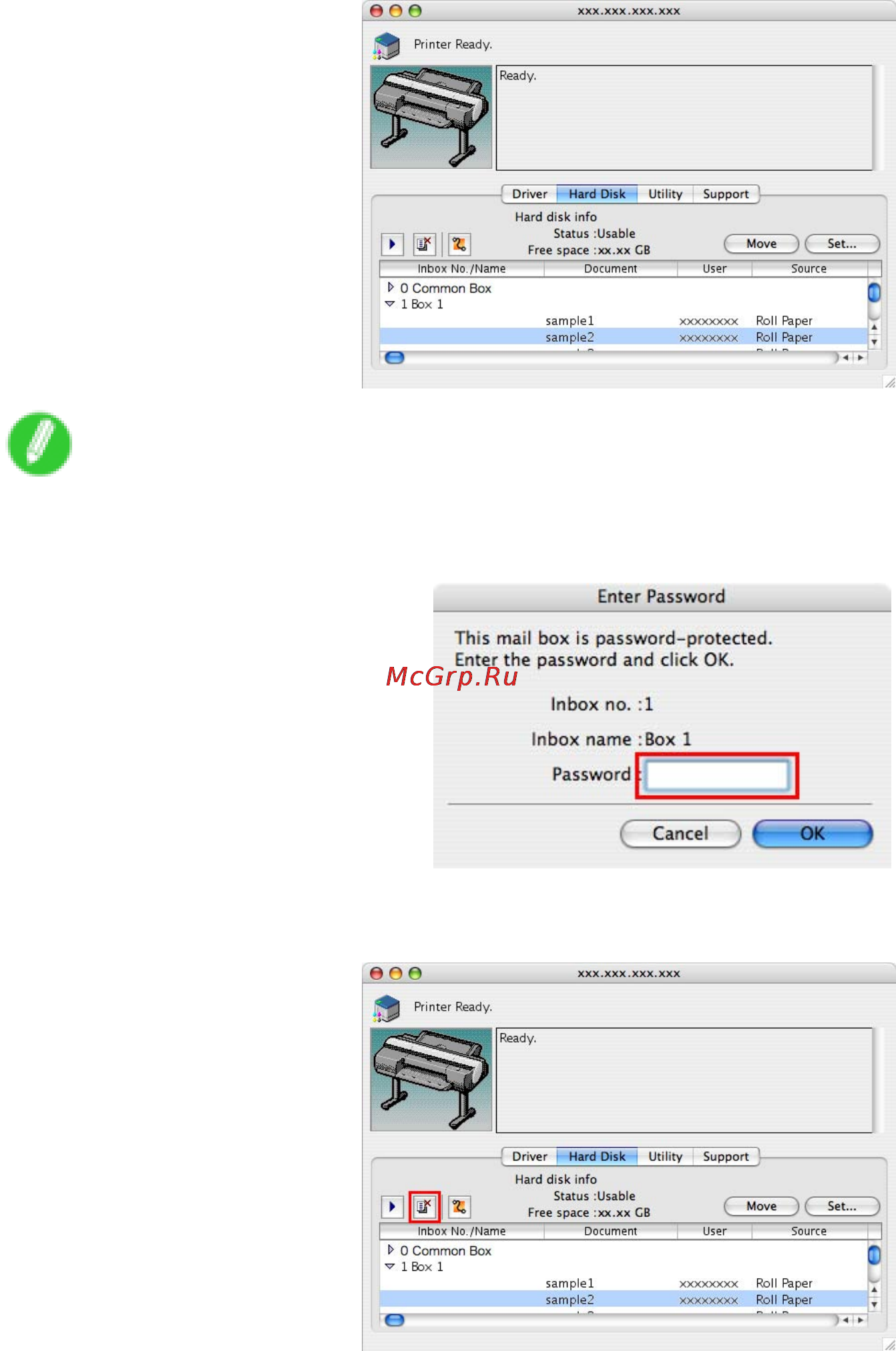 Canon imagePROGRAF iPF6000S [579/730] Using imageprograf printmonitor mac os
