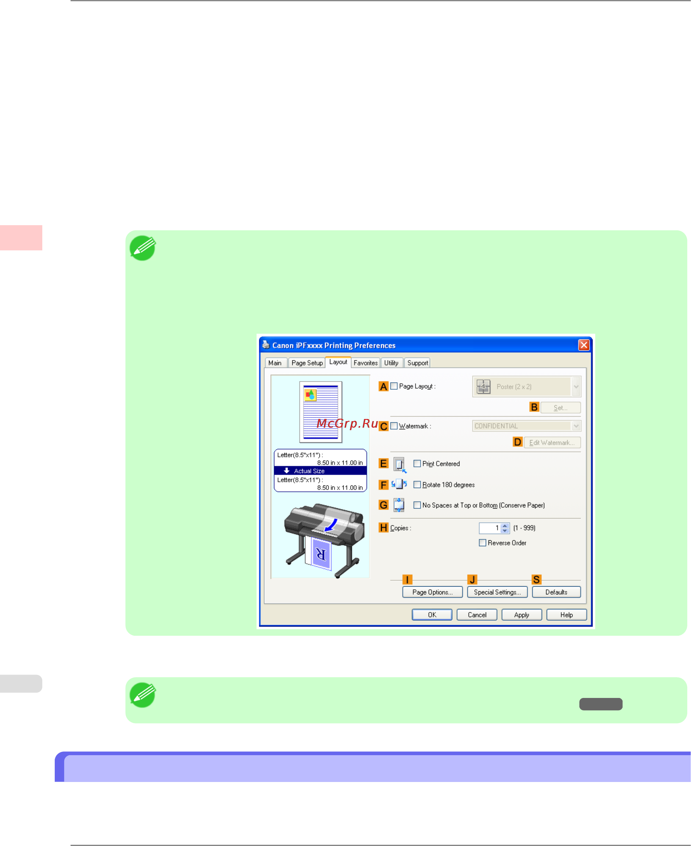 Canon imagePROGRAF iPF6300 [106/1126] Resizing originals by entering a scaling value mac os x