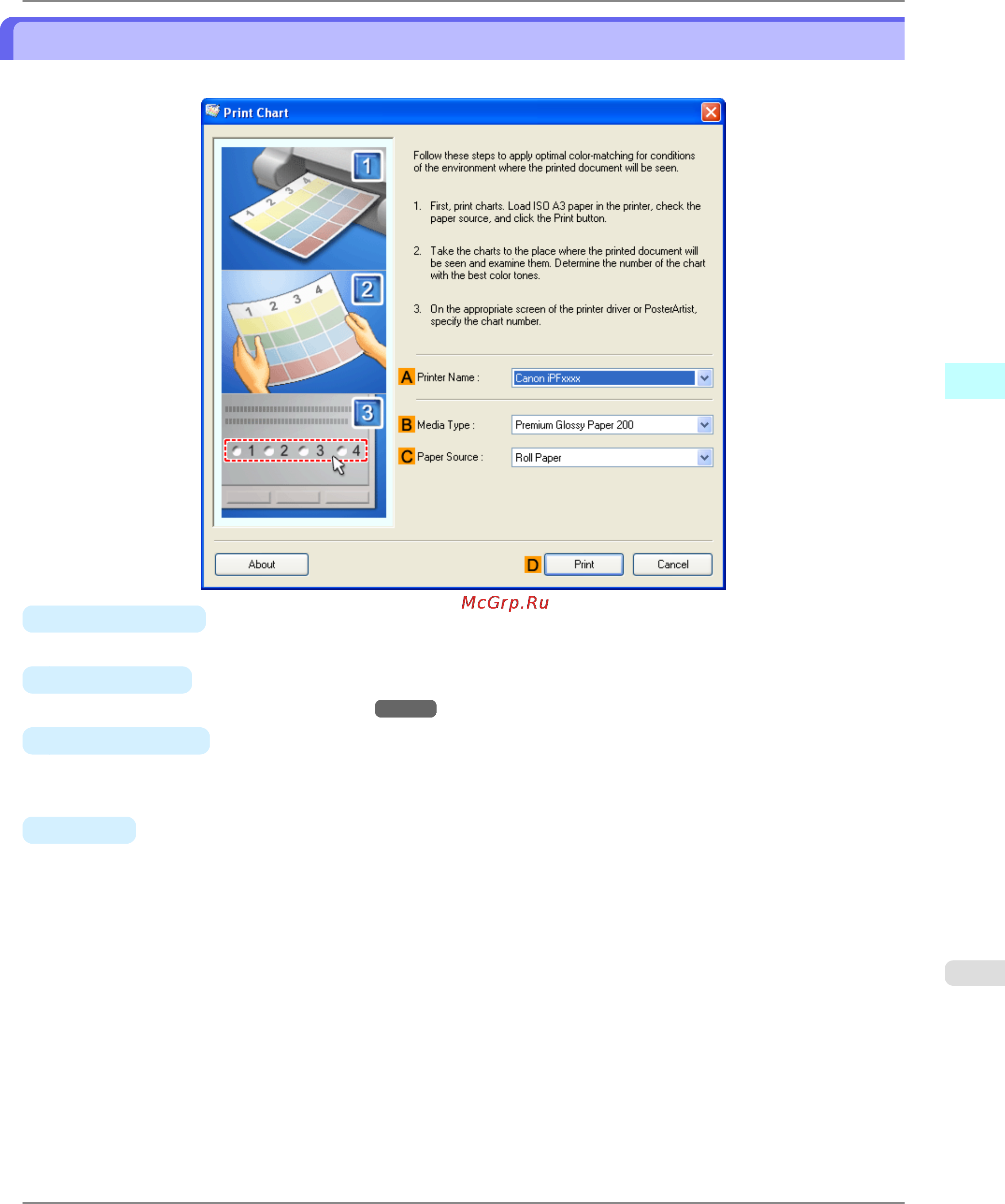 Canon imagePROGRAF iPF6300 [247/1126] Light source check tool