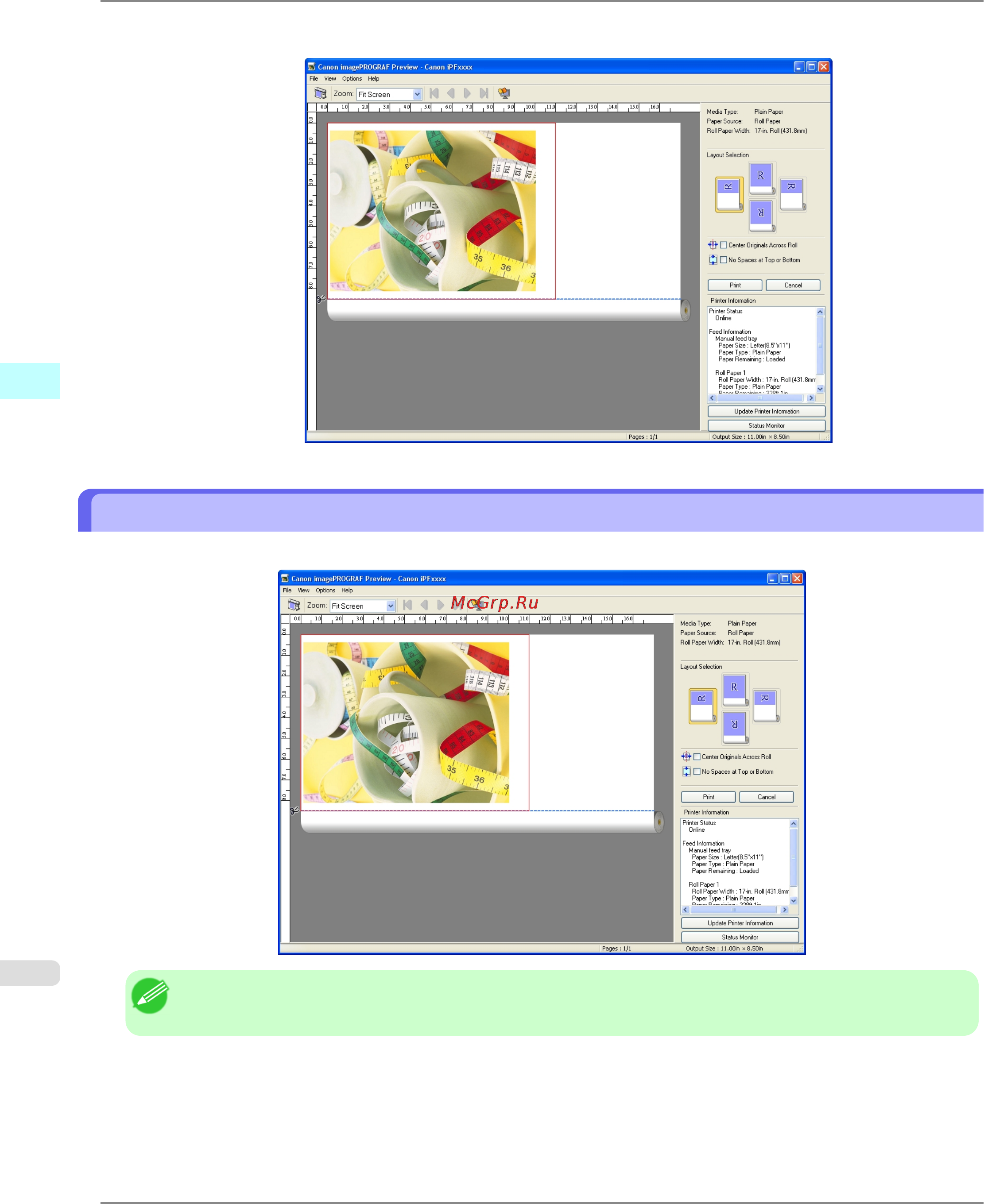 Canon imagePROGRAF iPF6300 [268/1126] Preview main window
