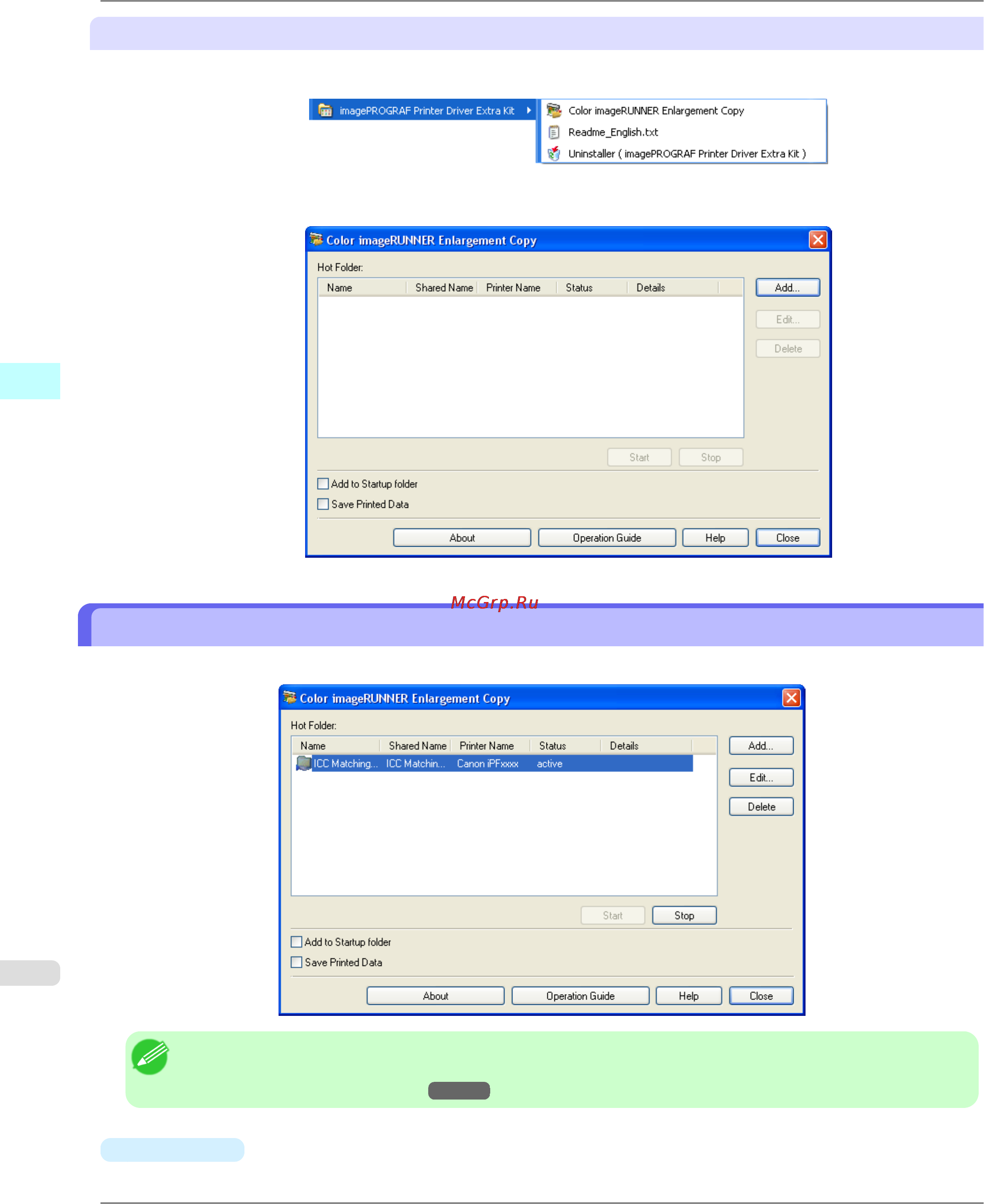 Canon imagePROGRAF iPF6300 [312/1126] Color imagerunner enlargement copy dialog box