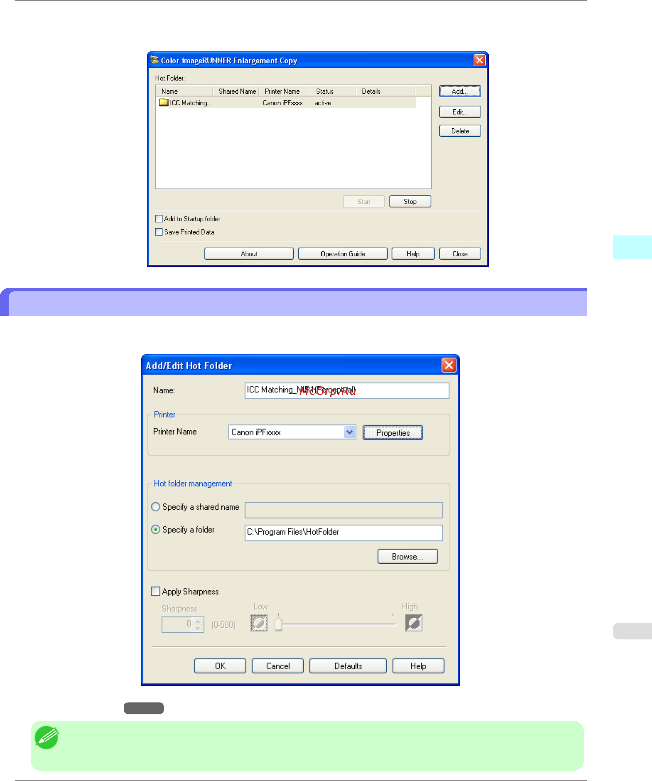 Canon imagePROGRAF iPF6300 [321/1126] Setting the print parameters