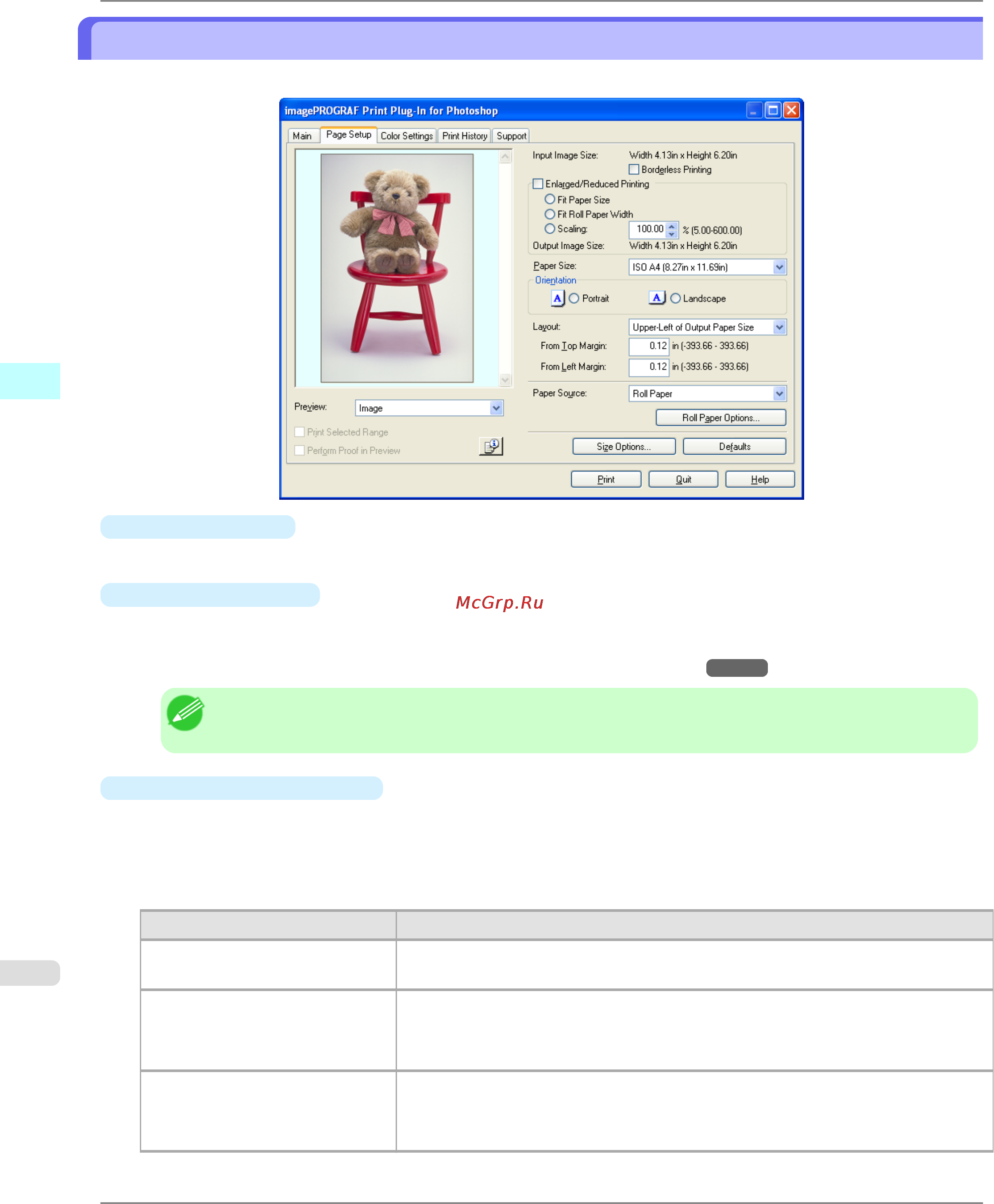 Canon imagePROGRAF iPF6300 [340/1126] Page setup sheet