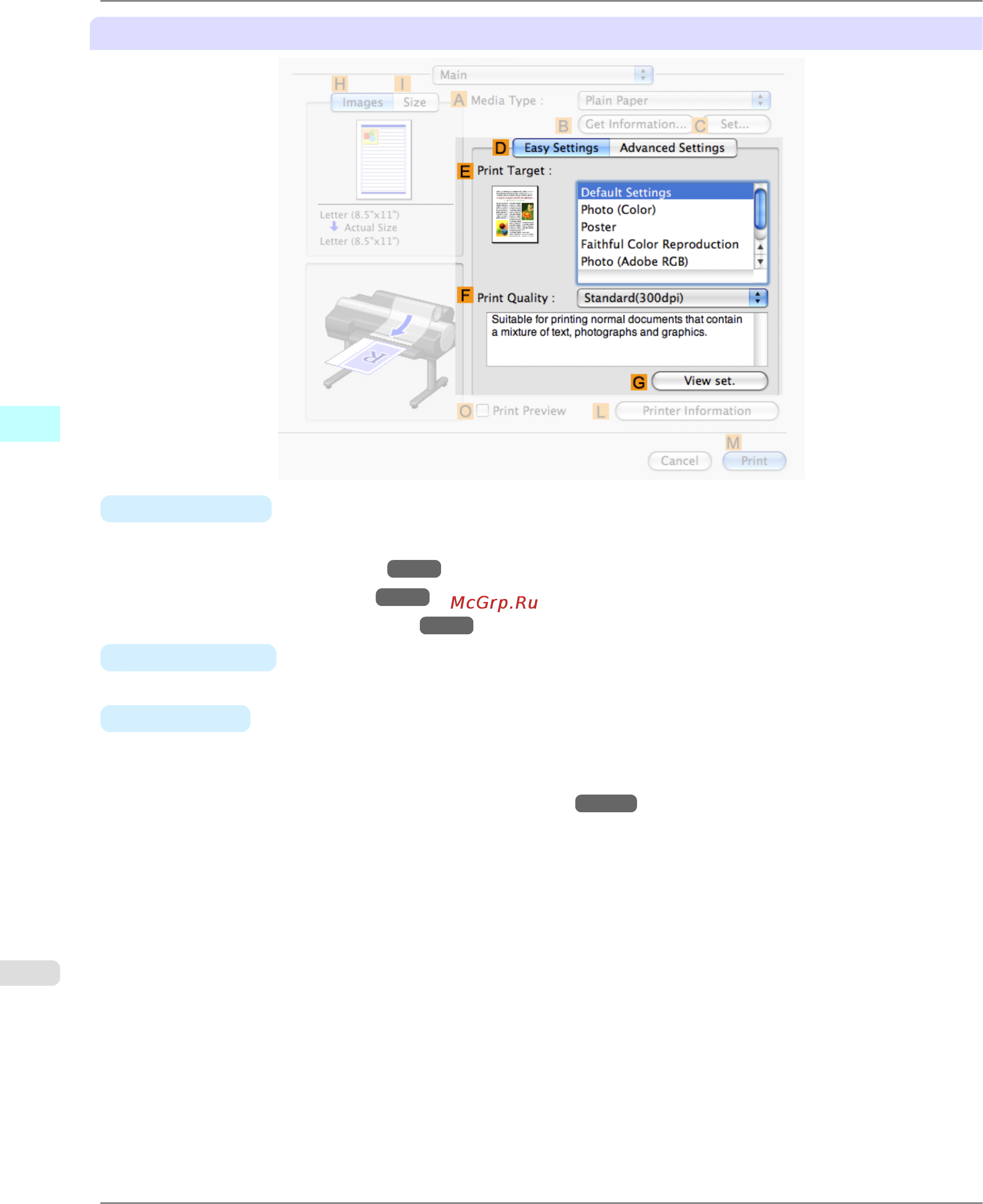 Canon imagePROGRAF iPF6300 [514/1126] Configuration using easy settings