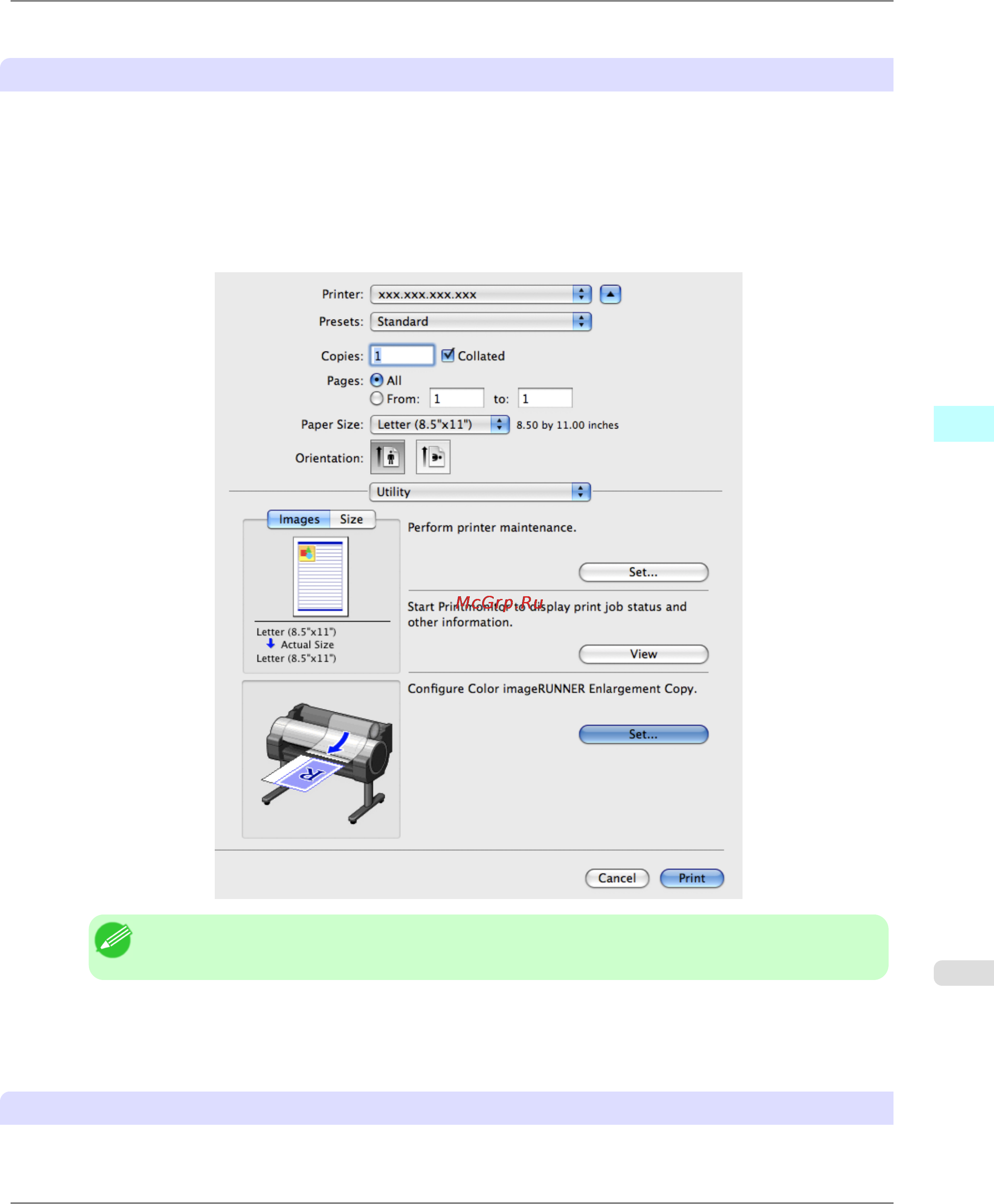 Canon imagePROGRAF iPF6300 [623/1126] Completing the scanning settings on the color imagerunner
