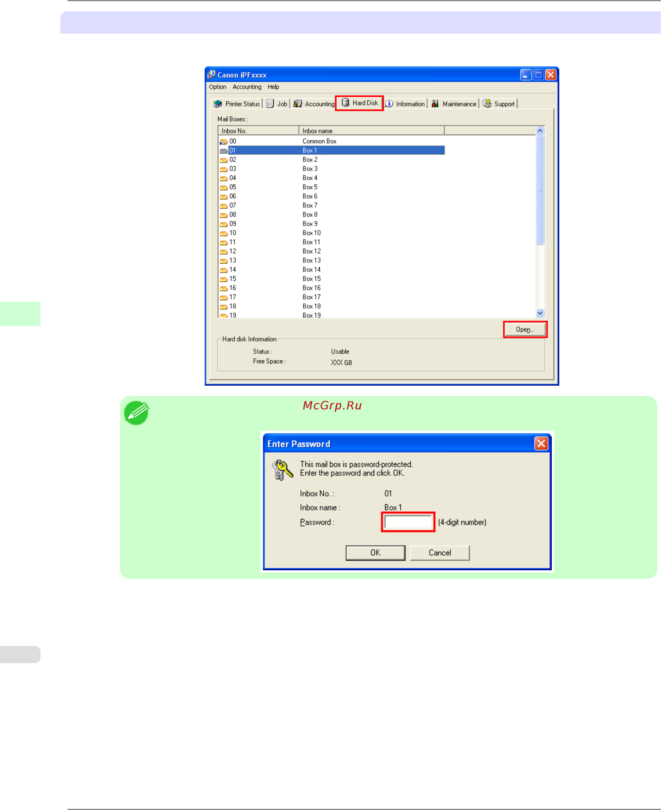 Canon imagePROGRAF iPF6300 [772/1126] Using imageprograf status monitor windows