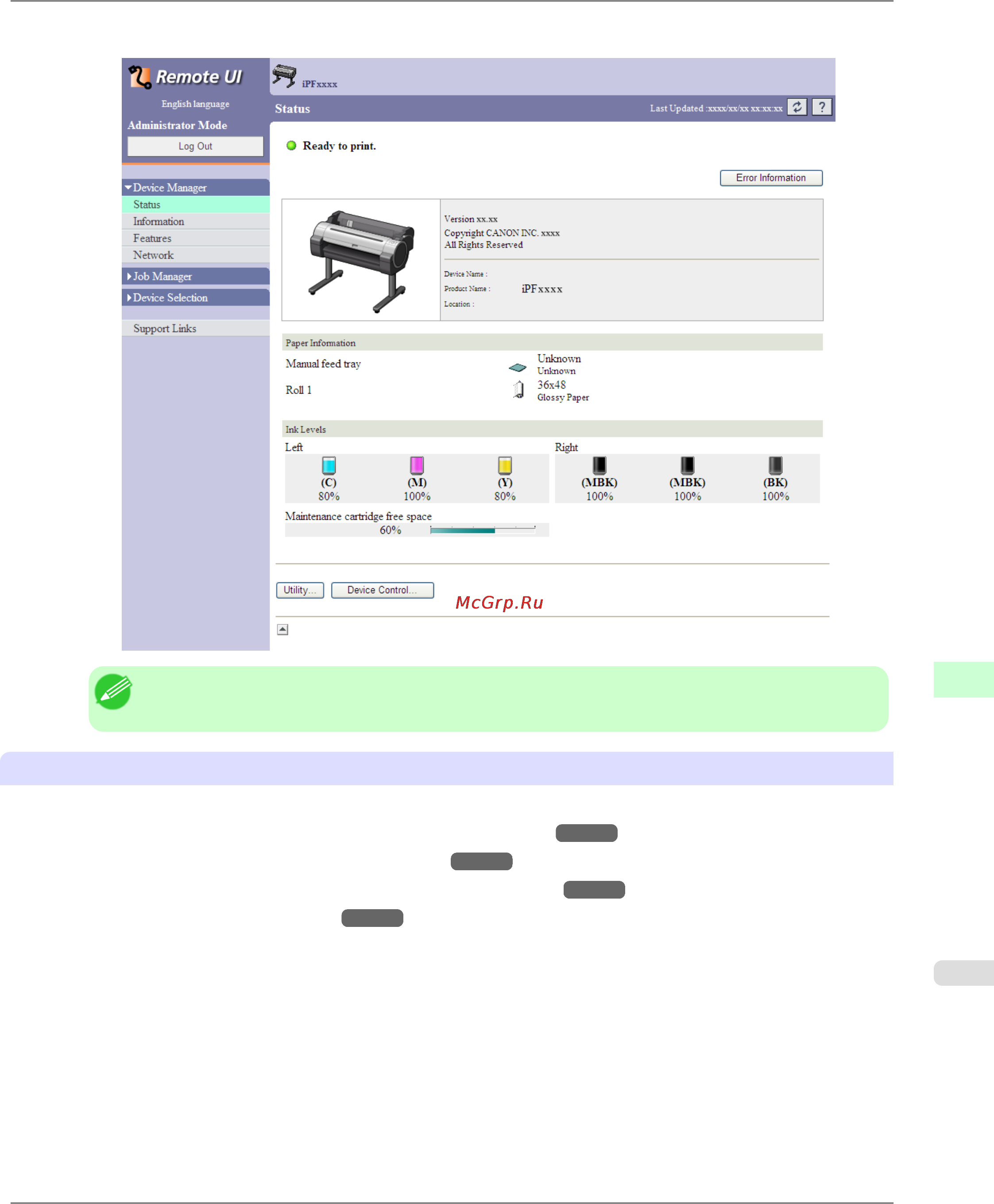 Canon imagePROGRAF iPF6300 [957/1126] Configuring the network with remoteui
