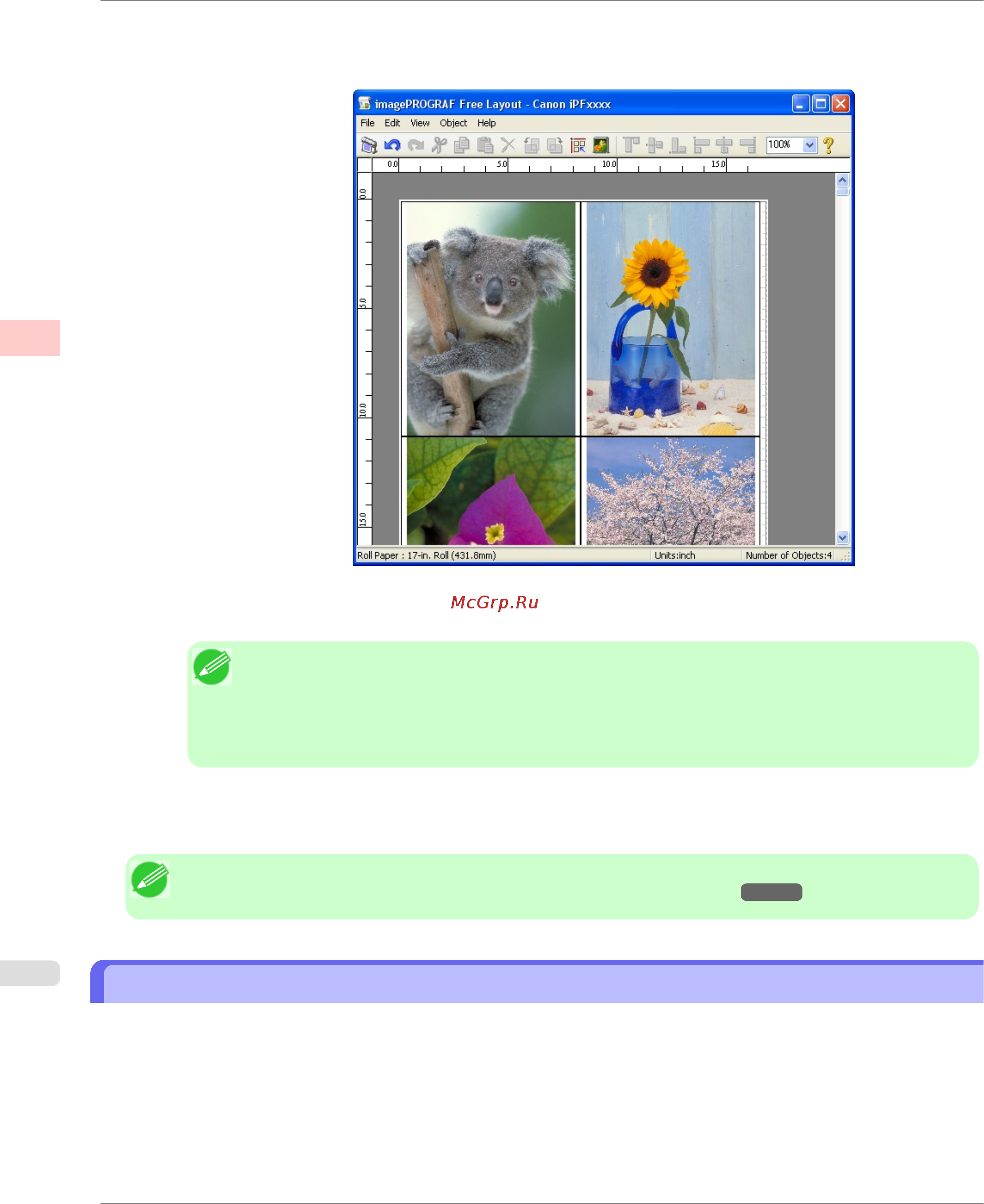Canon imagePROGRAF iPF750 [158/878] Printing multiple originals next to each other mac os x