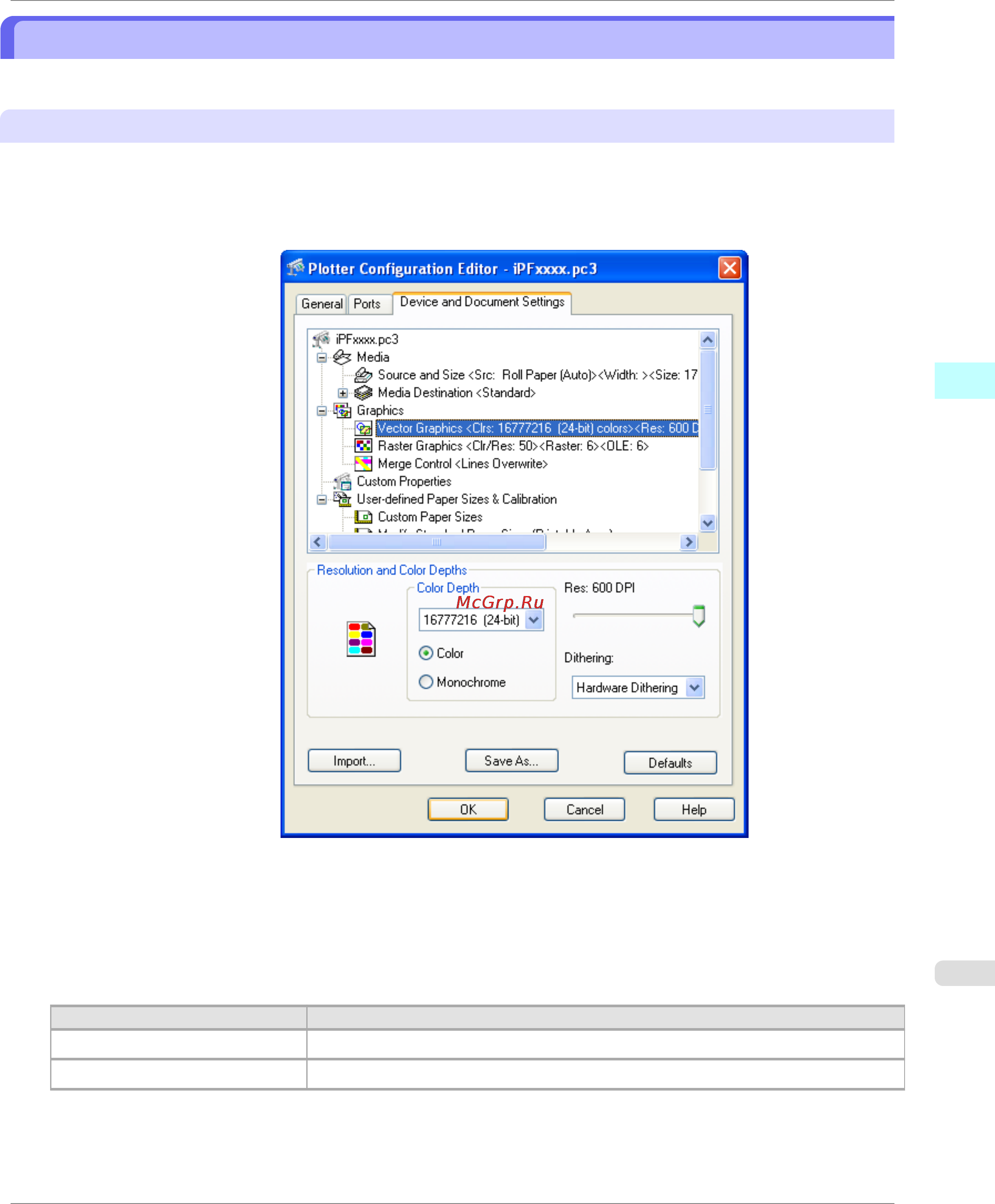 Canon imagePROGRAF iPF750 [393/878] Graphics settings