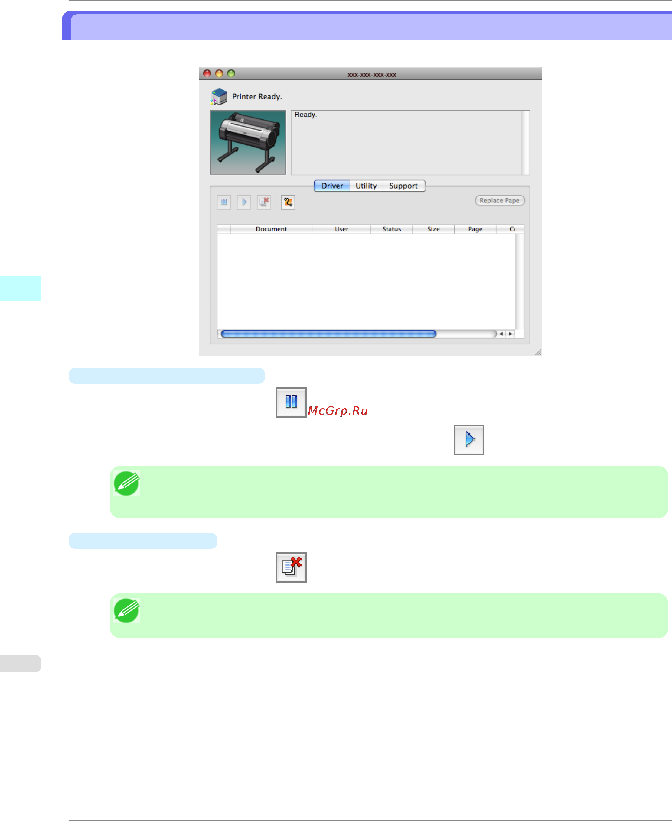 Canon imagePROGRAF iPF750 [558/878] Job management using imageprograf printmonitor