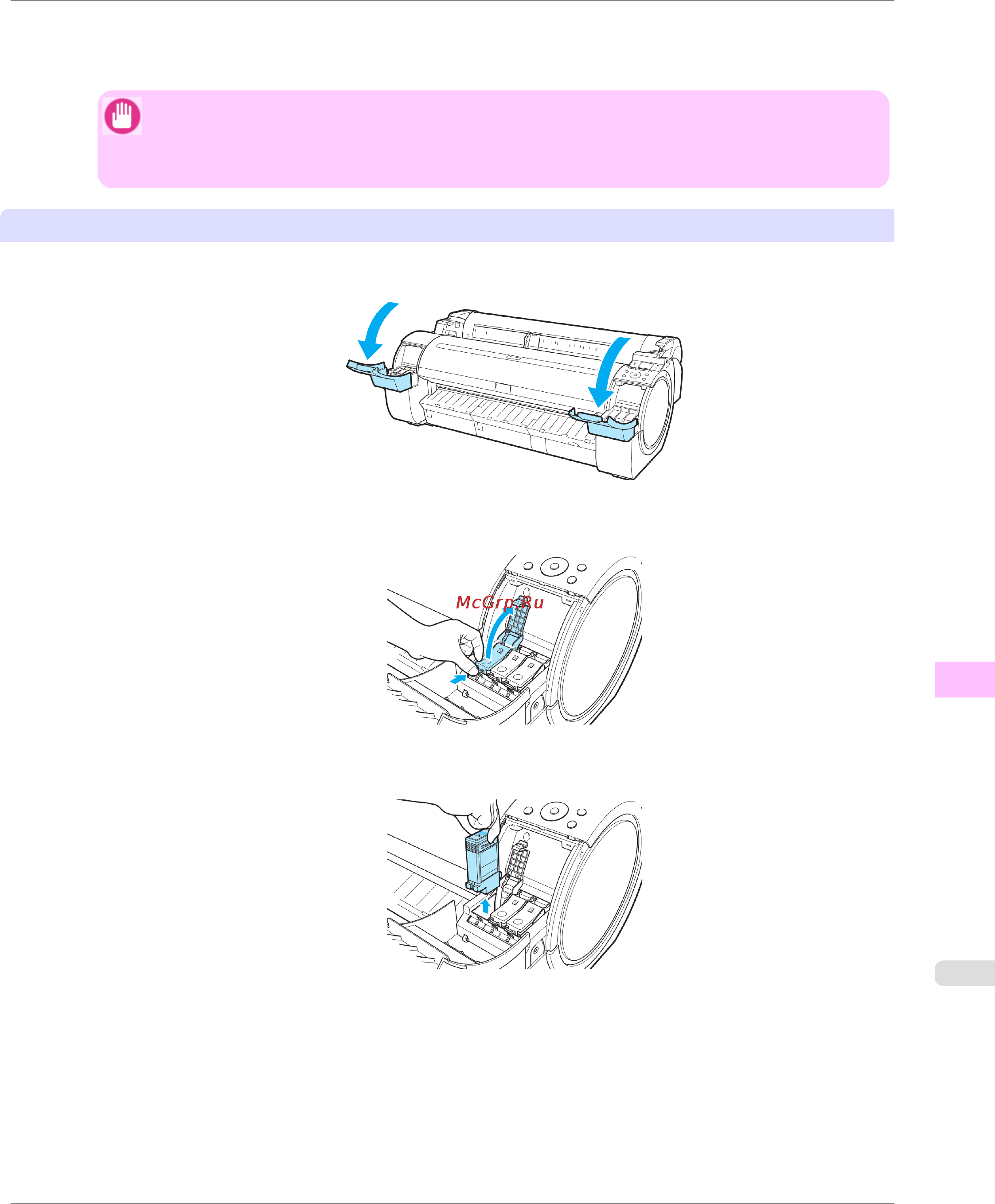 Canon imagePROGRAF iPF750 [779/878] Remove the ink tank