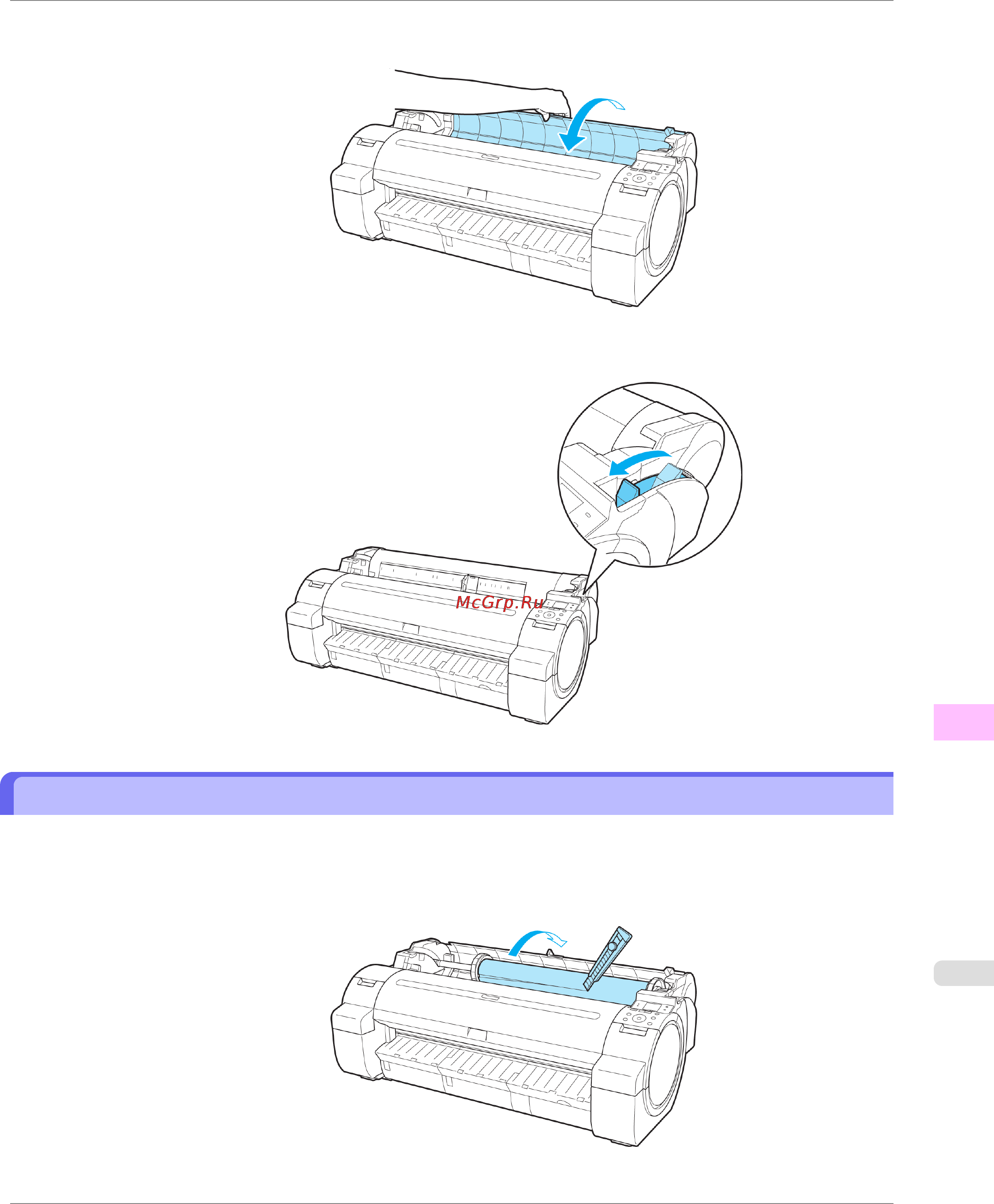 Canon imagePROGRAF iPF750 [789/878] Clearing jammed roll paper