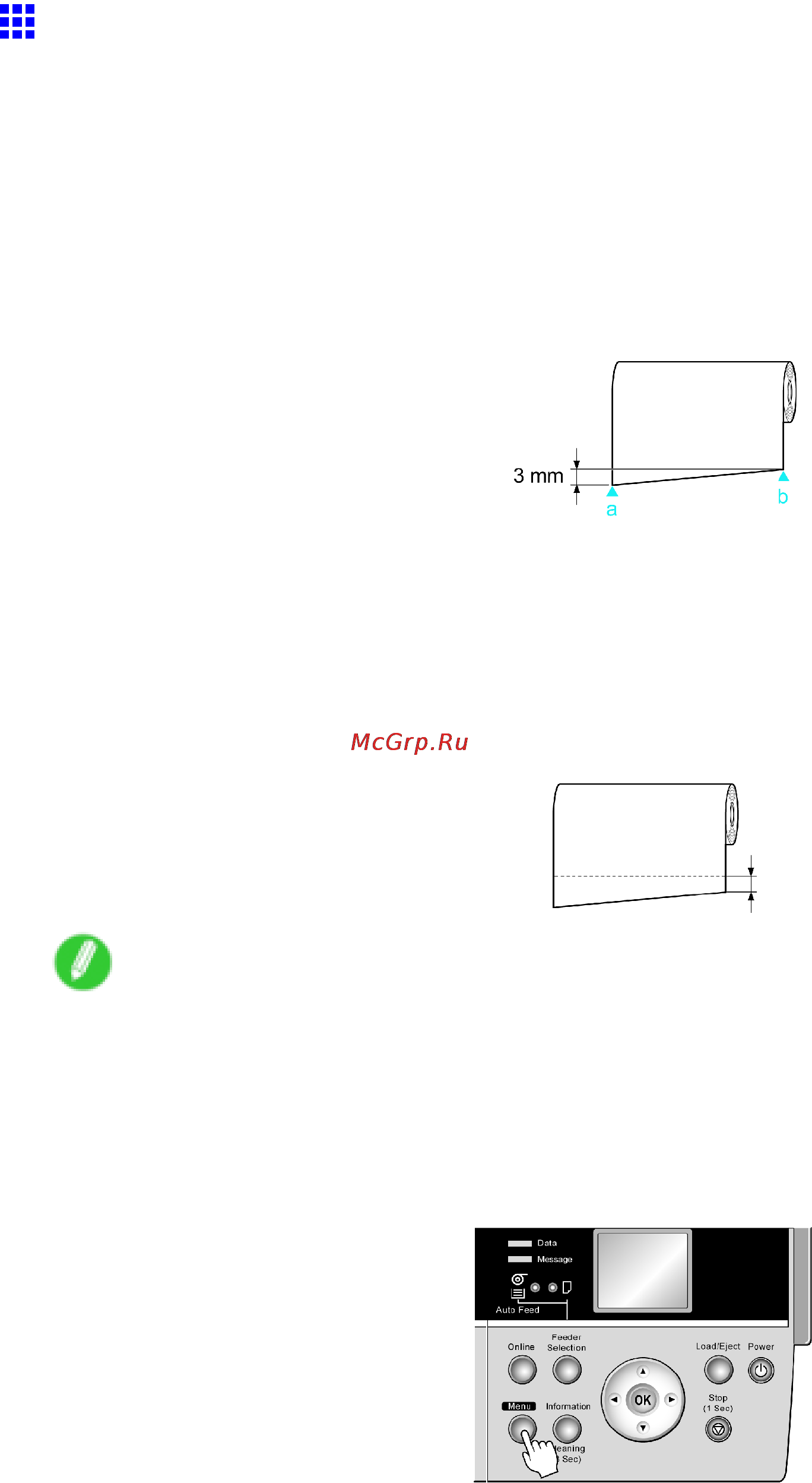 Canon imagePROGRAF iPF610 [148/746] Cutting the leading edge of roll paper automatically
