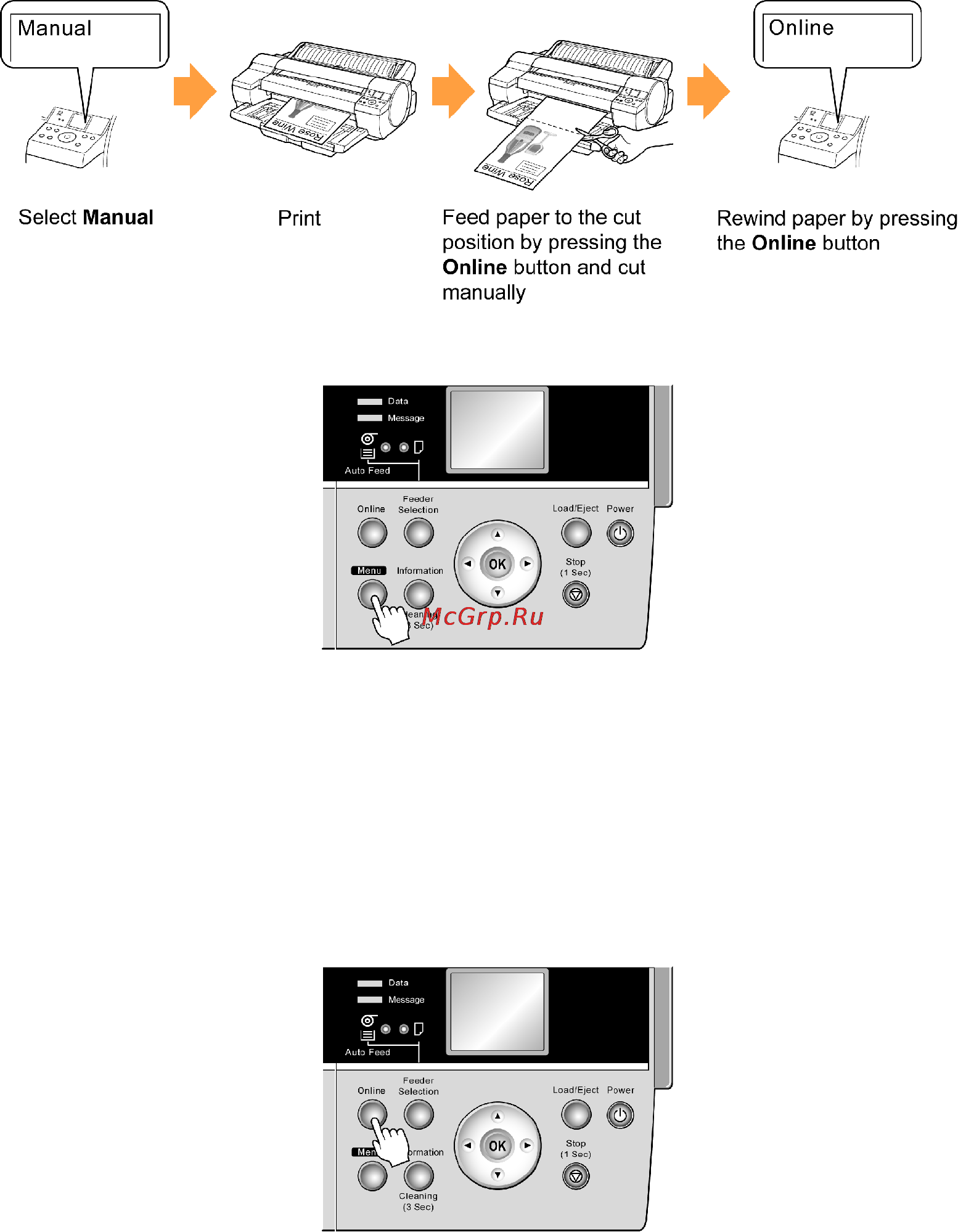 Canon imagePROGRAF iPF610 [151/746] Manual when using media that cannot be cut using the cutter unit