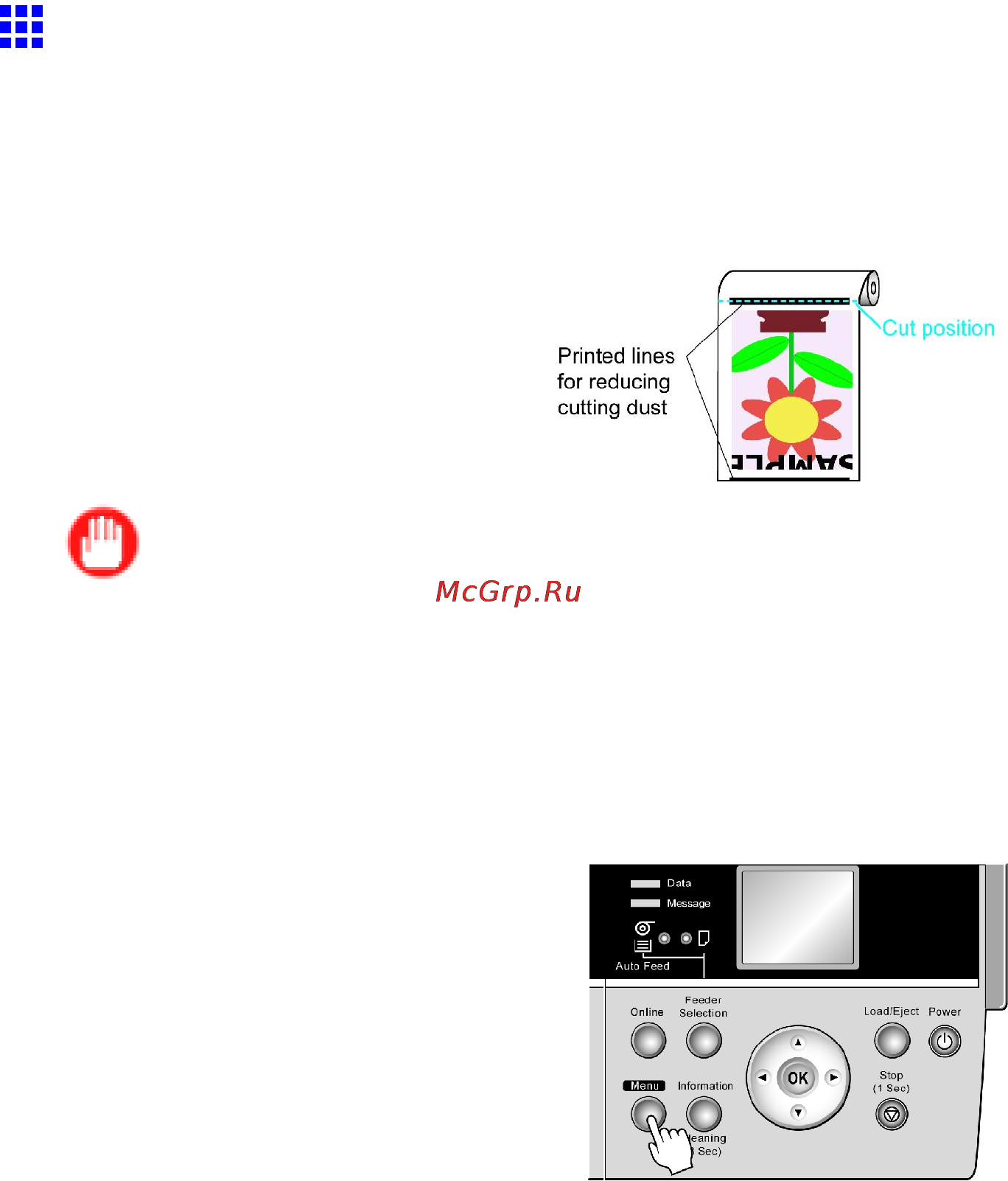 Canon imagePROGRAF iPF610 [154/746] Reducing dust from cutting rolls